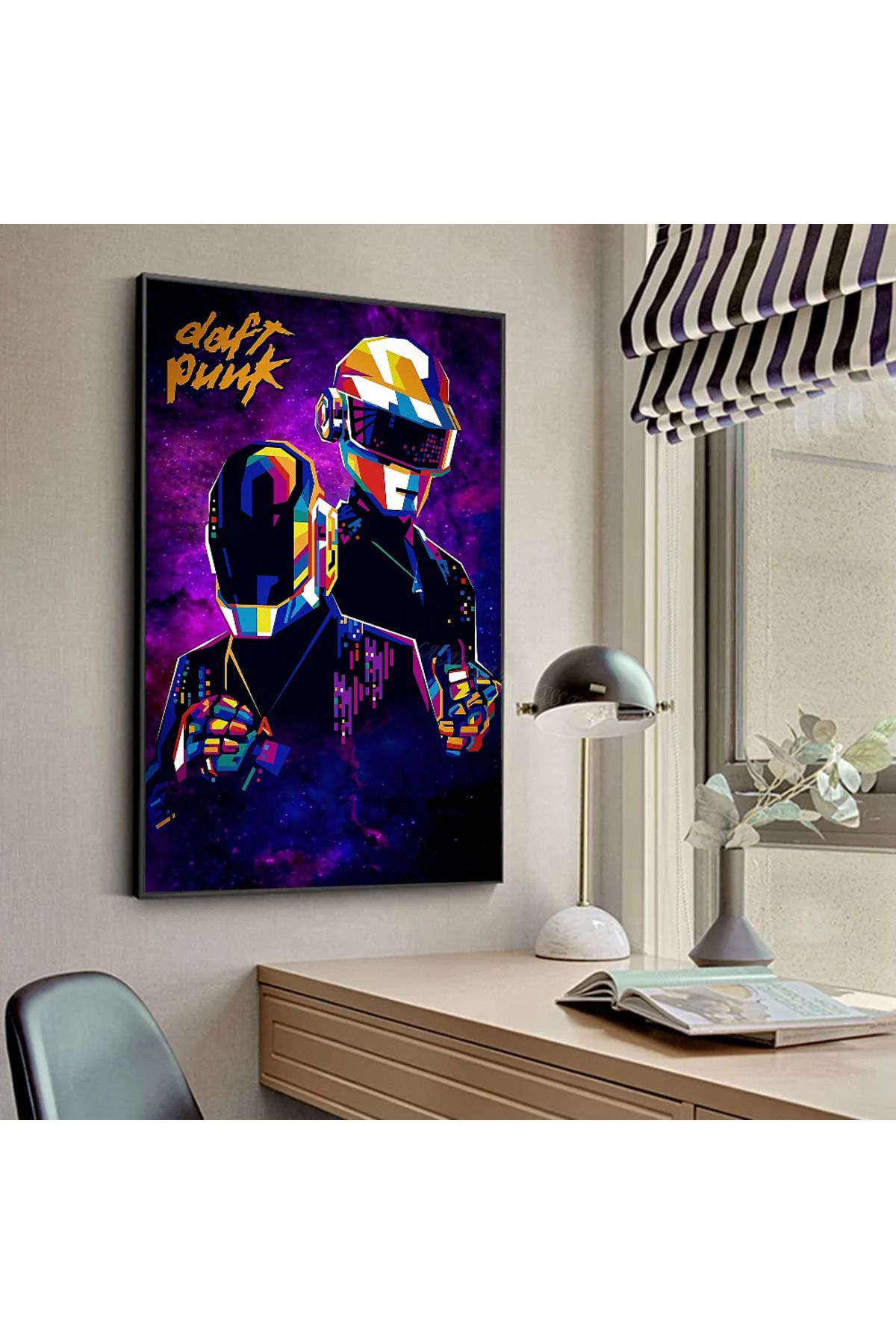 Choice-1pc Daft Punk Rock Band Poster HD Posters Home Room Bar Cafe Decor Art Wall Painting Picture 5