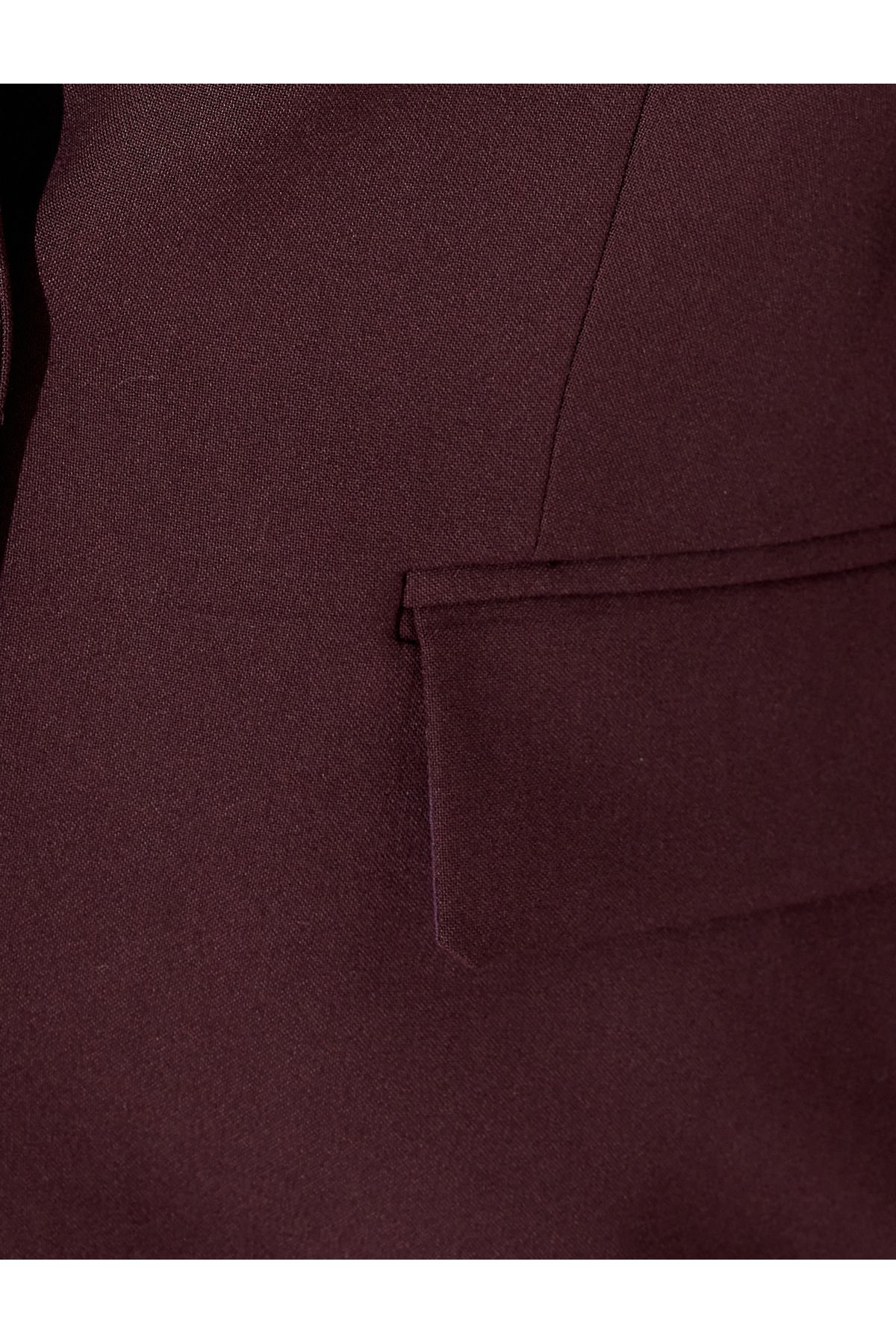 Koton-Double Breasted Blazer Jacket with Button Cap and Pocket 7