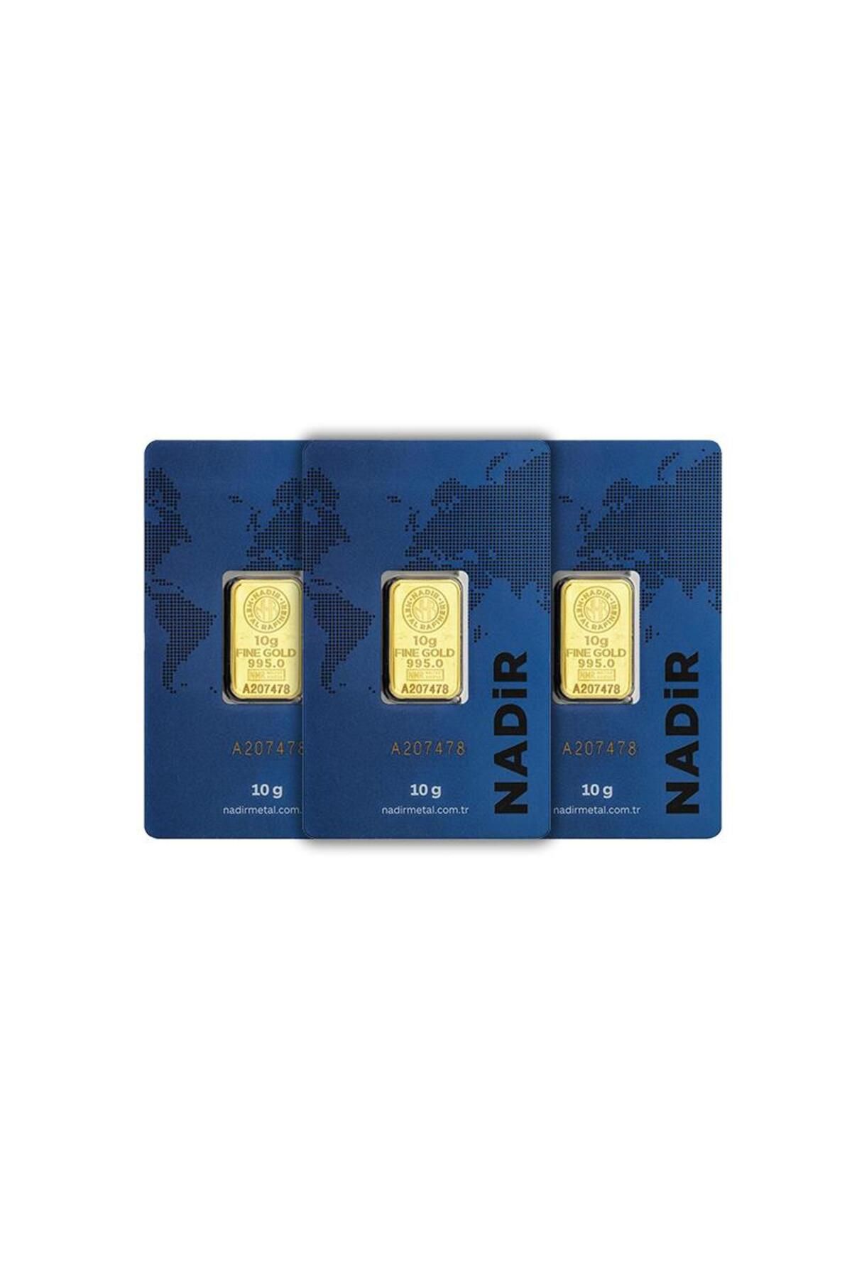 Nadir Gold RimaGold 3 Adet 10 gr 24 Ayar NadirGold Gram Altın