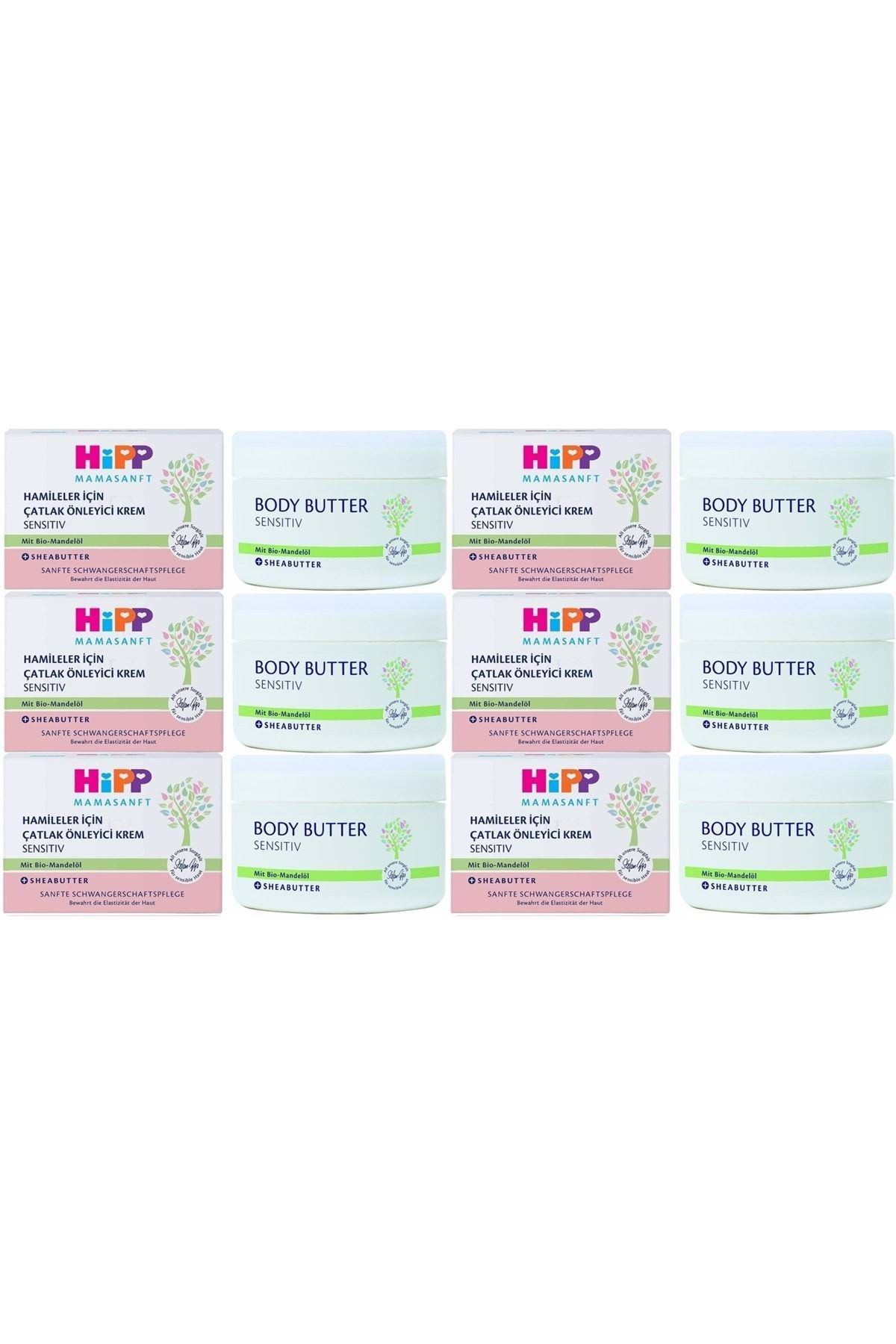 Hipp Mamasanft Hamileler için Çatlak Önleyici Krem Sensıtıv 200ML (6 Lı Set)