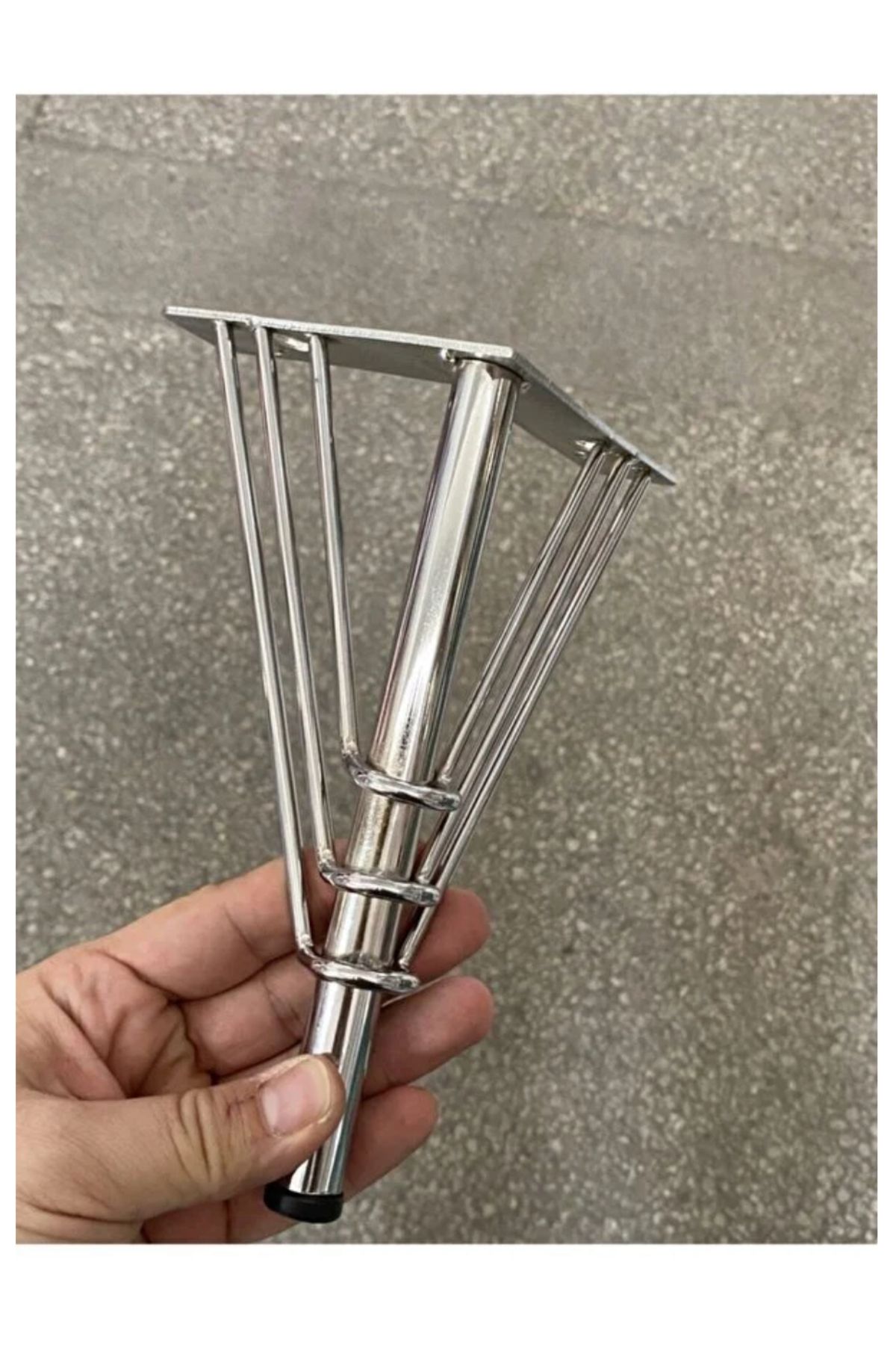 Metal Krom Demir Ayak 12 Cm