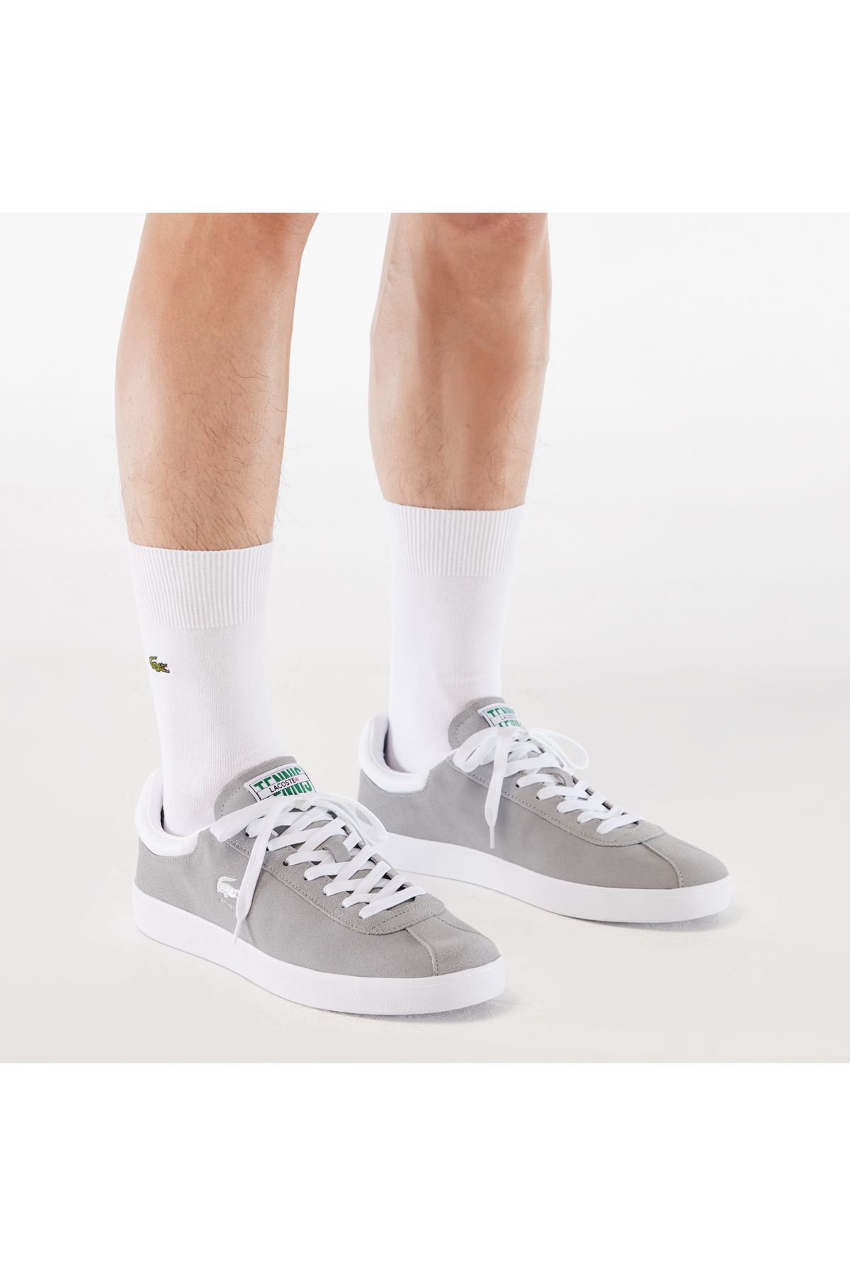 اسنیکر خاکستری مردانه کفش ورزشی Baseshot Lacoste