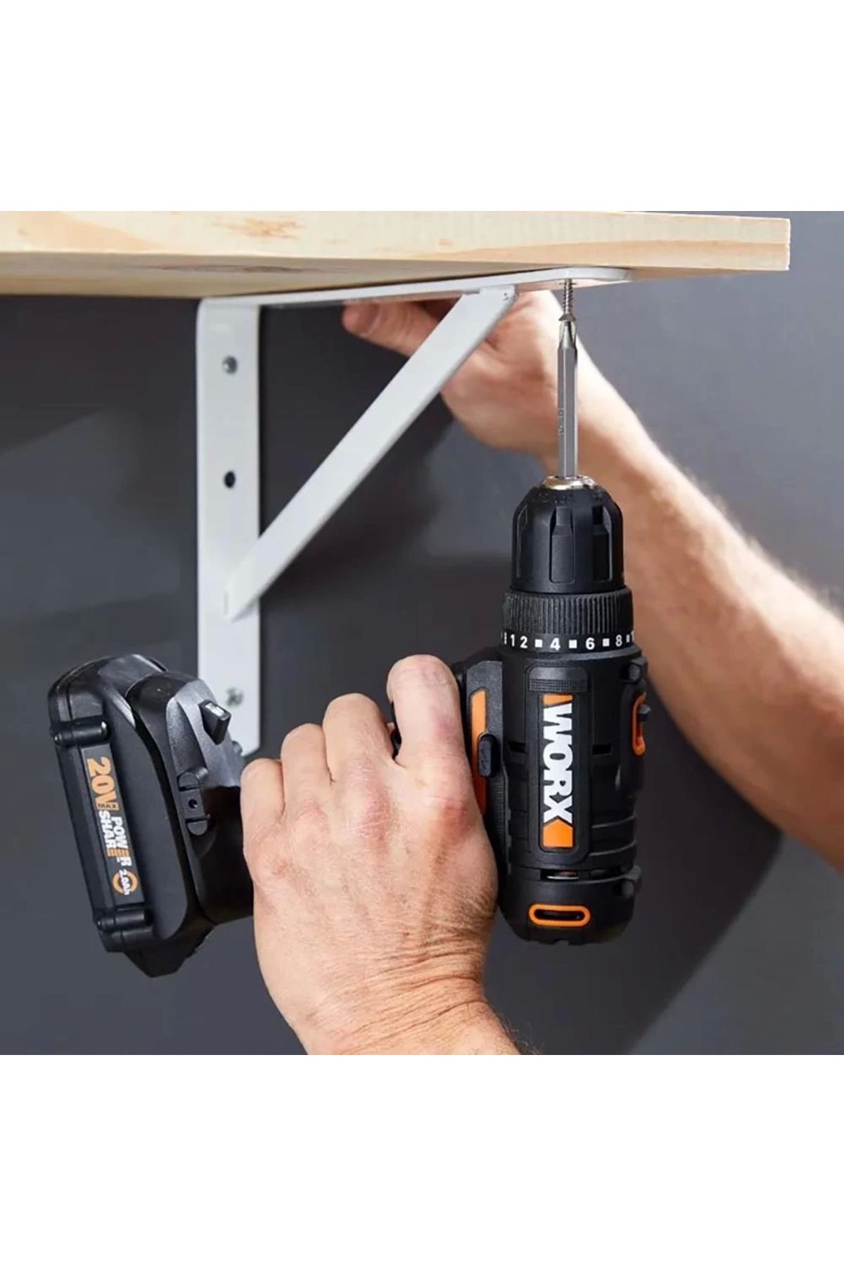 Wx100 20volt/2.0ah. Li-ion Tek Akülü Profesyonel Şarjlı Matkap - 3