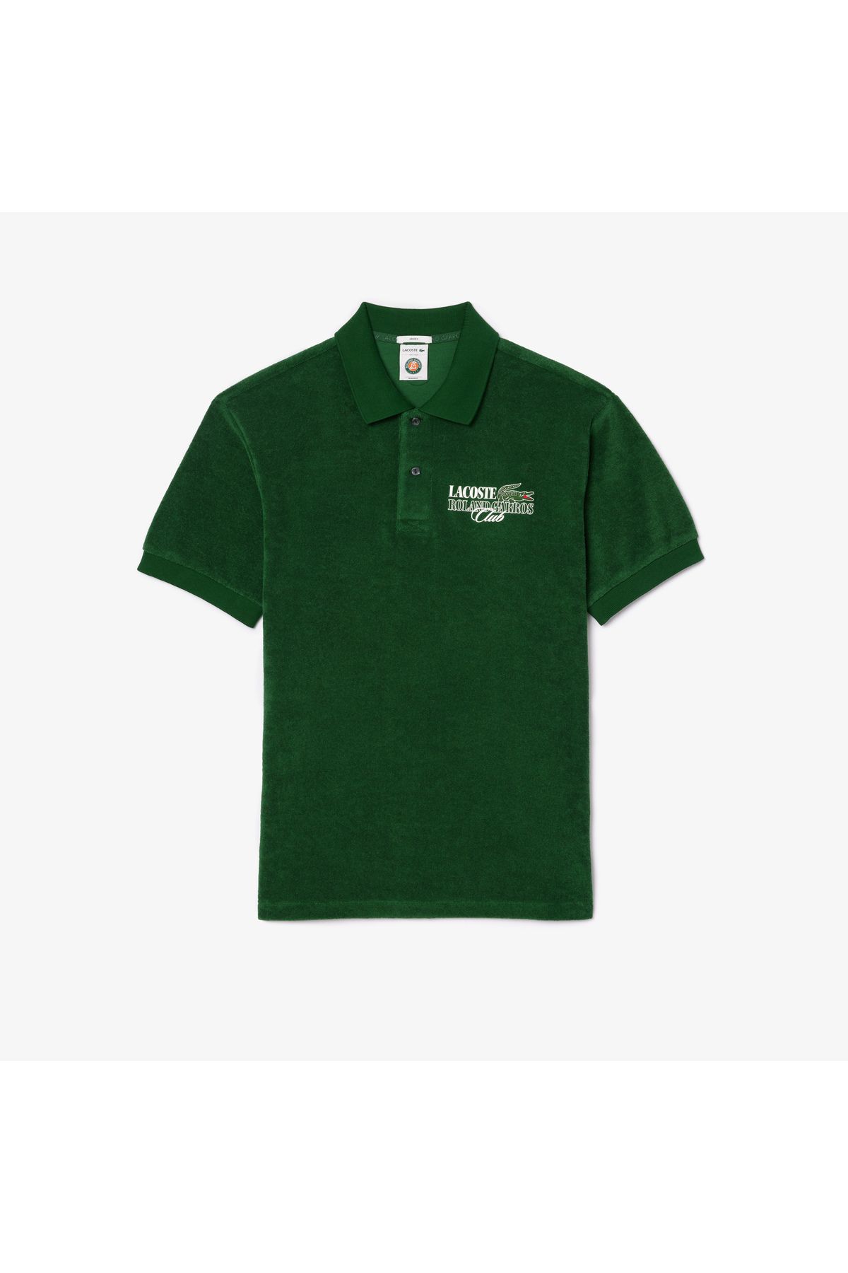 تی شرت یقه پولو مردانه و زنانه X ROLAND GARROS یونیسکس REACHED FIT GREEN POLO Lacoste