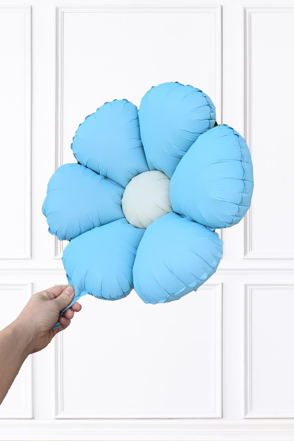 PEKSHOP-Macaron Blue Daisy Foil Balloon 2