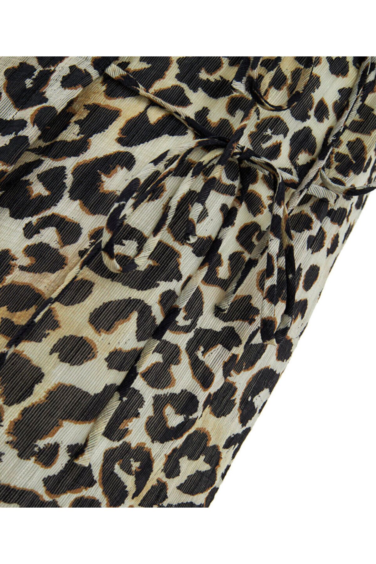 Twist-Fustă cu model leopard 4