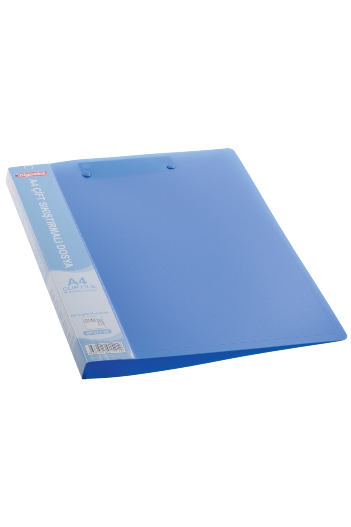 Bigpoint-Matte Blue Double Compression A4 File - X 2 Pieces 2