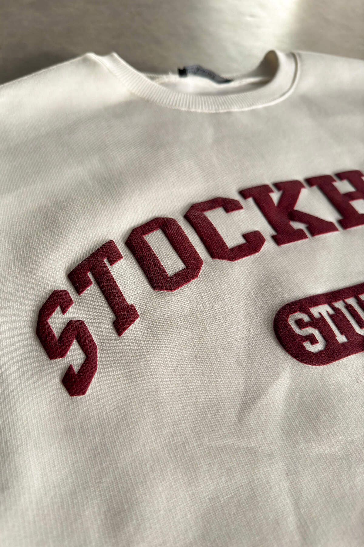 Sue Store-Σετ φόρμας White Claret Red Raster Oversize 3