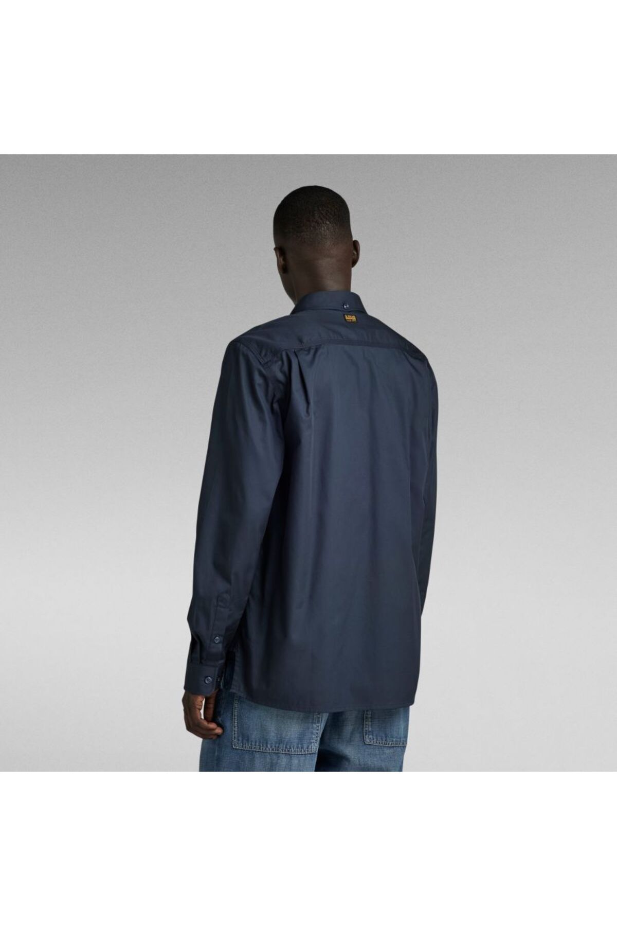 پیراهن / بلوز دکمه دار آبی مردانه G STAR RAW اورجینال G-STAR RAW