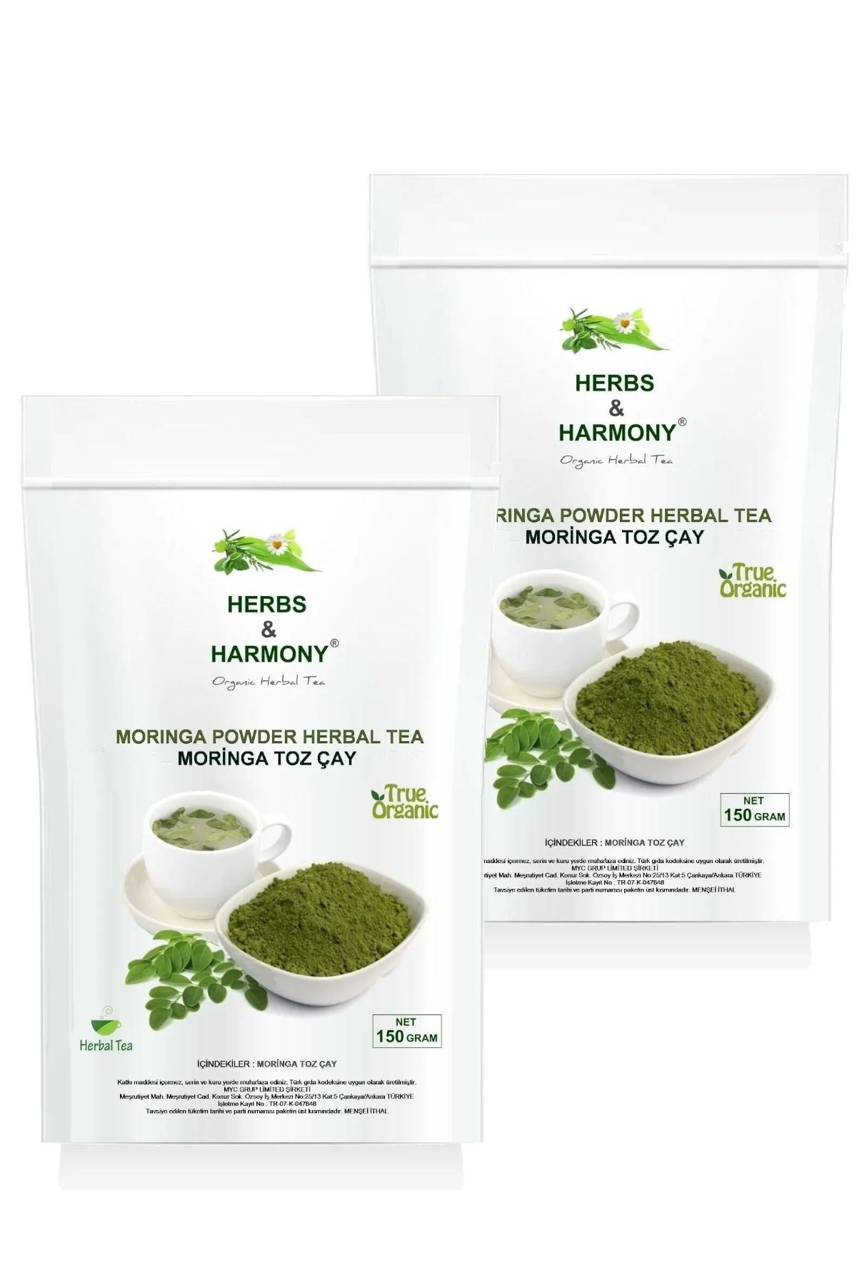 Herbs & Harmony-150 Grams Moringa Powder - Herbal Tea Powder Tea 1