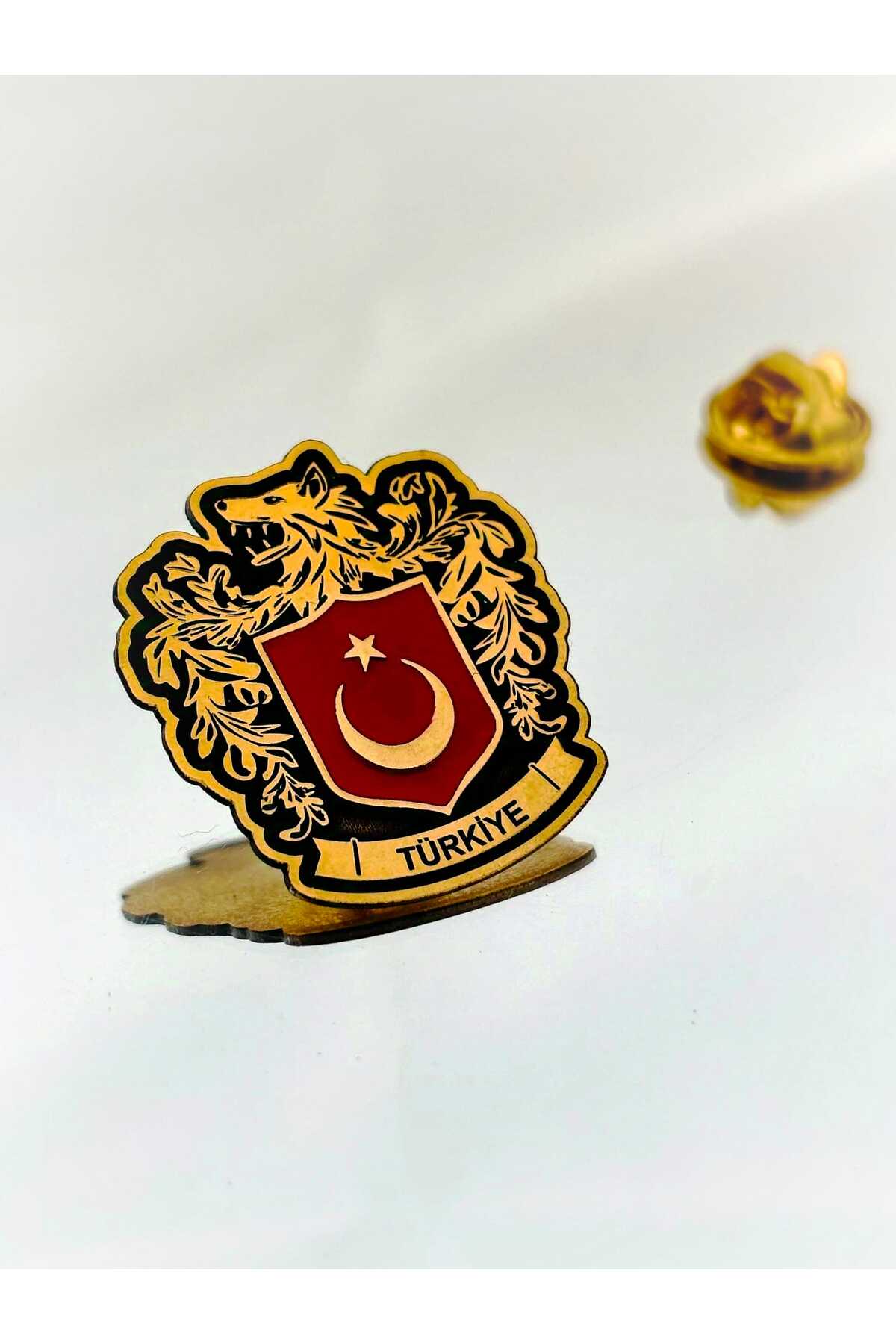 Turkey Bozkurt Collar Badge