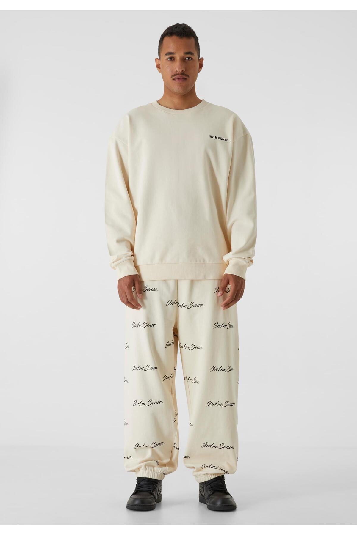 9N1M SENSE-Sense AOP Logo-Sweat Pants 6