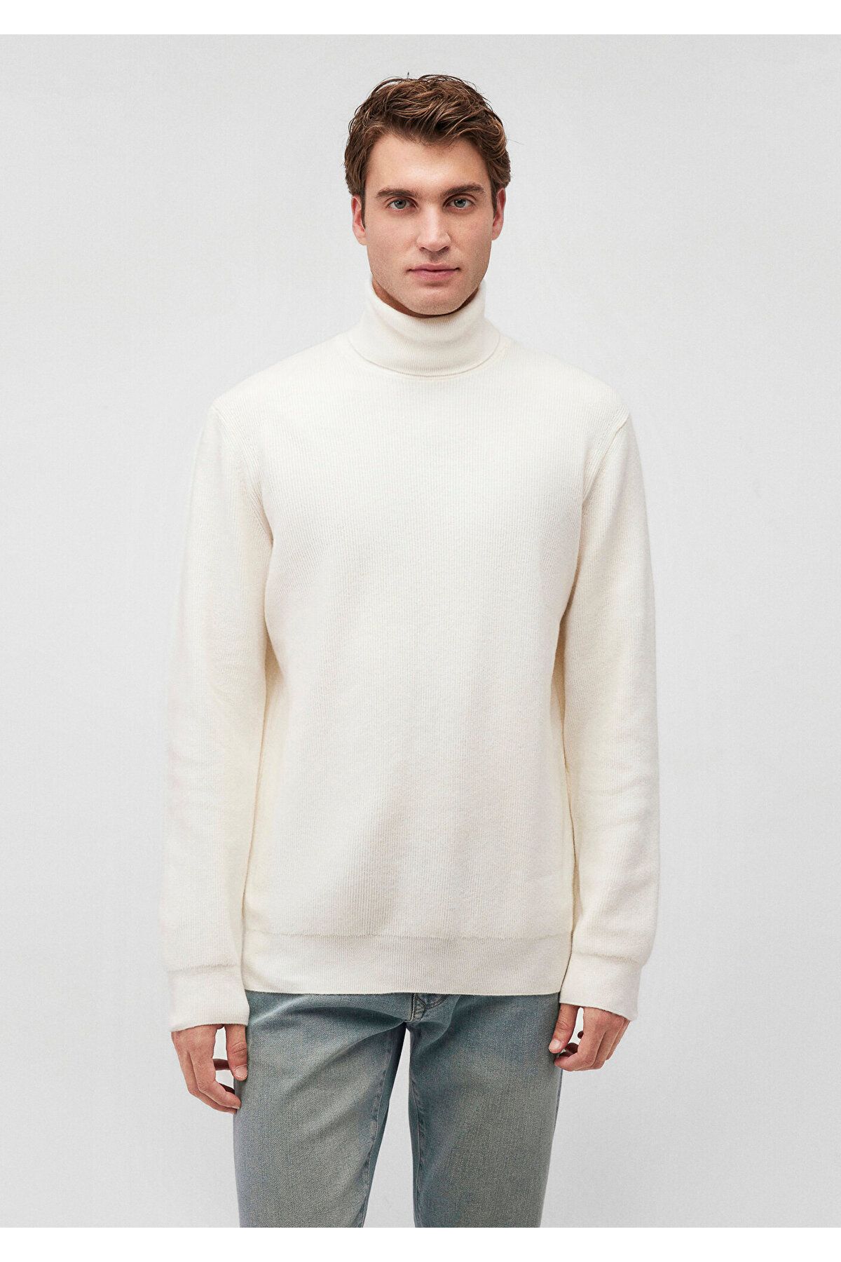 Mavi-White High-Rise Sweater Slim Fit / Slim Fit 0710196 -80194 3