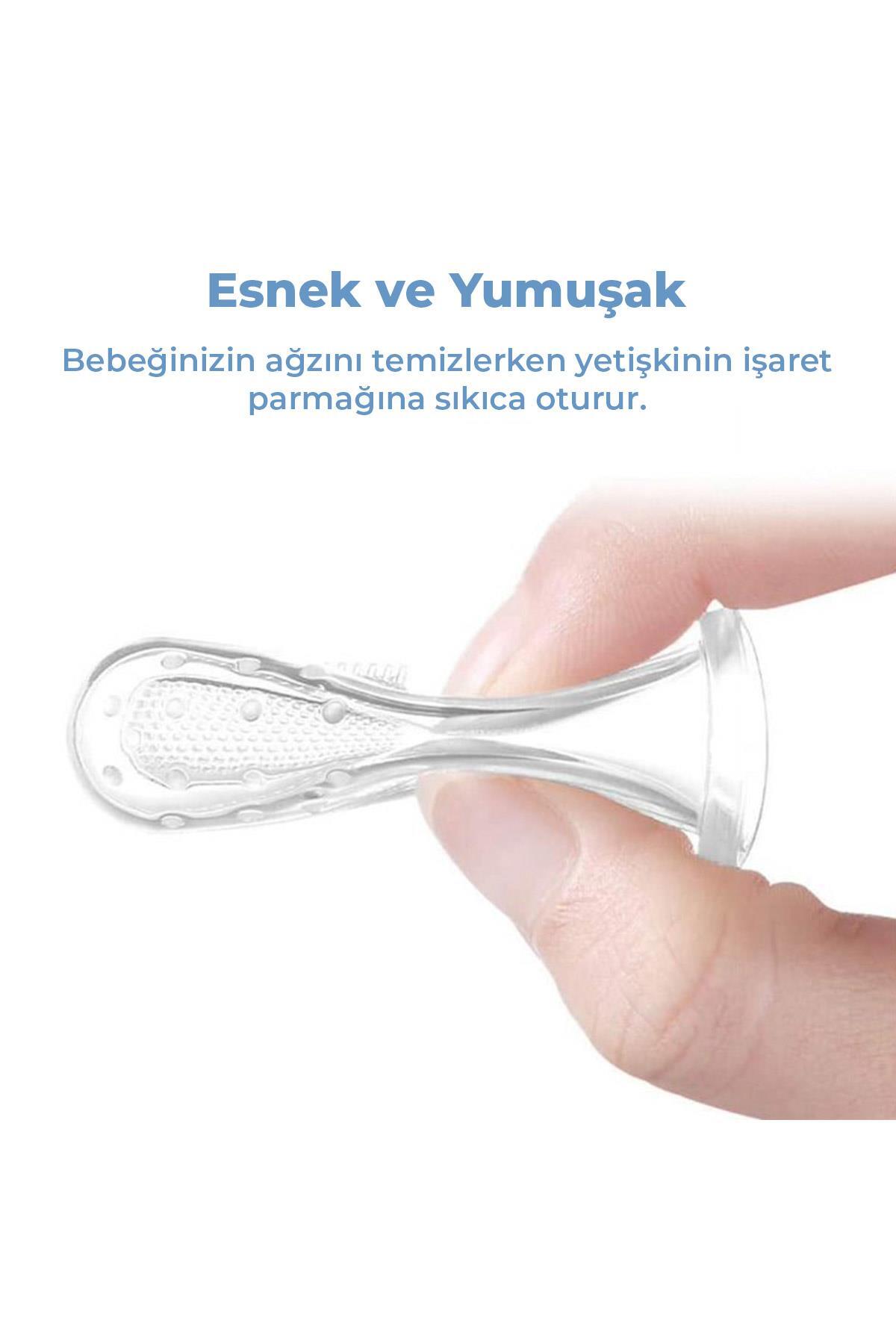 Genel Markalar Silikon Bebek Parmak Diş Fırçası - Finger Brush 0-3 Yaş, Silikon Parmak Fırça fotoğrafı 4 (önizleme)