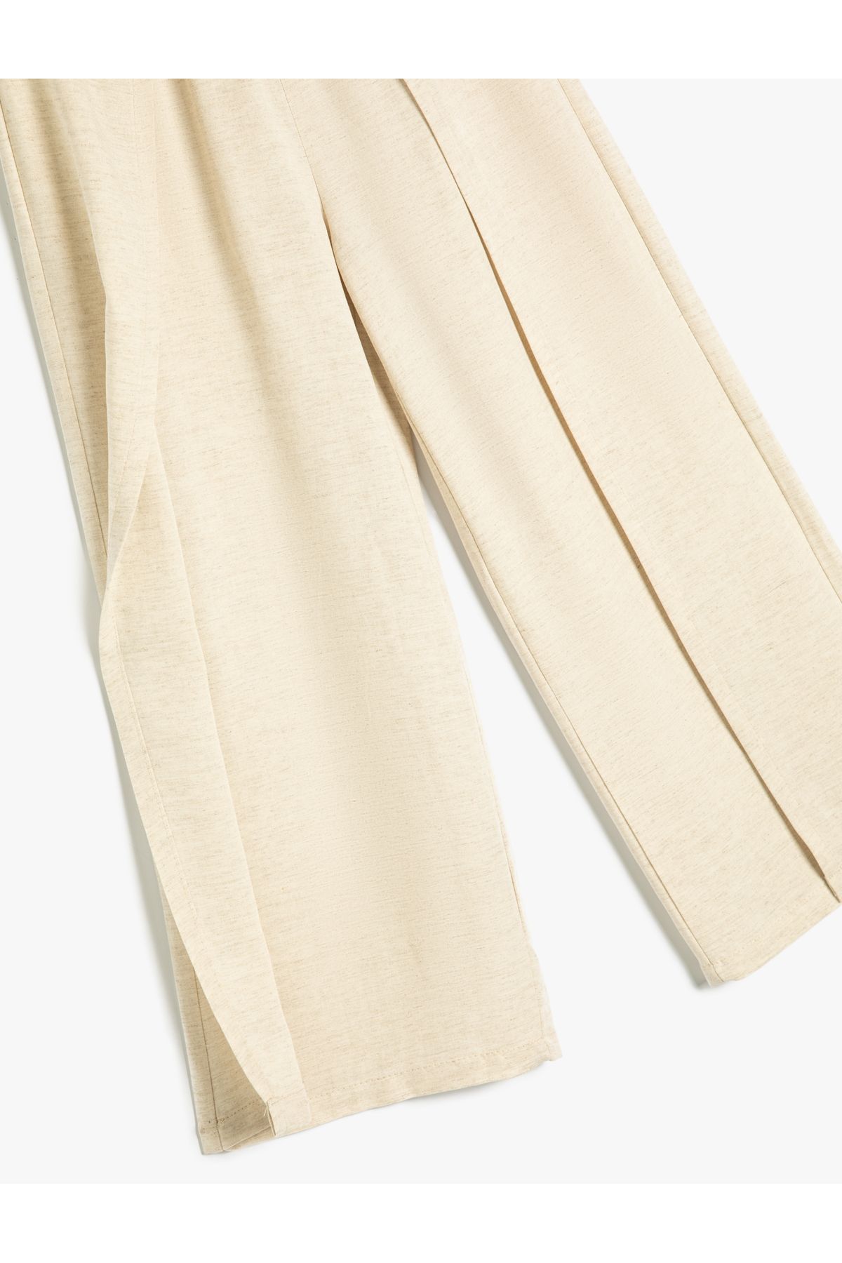 Koton-Linen Blended Spanish Leg Basic Trousers 3