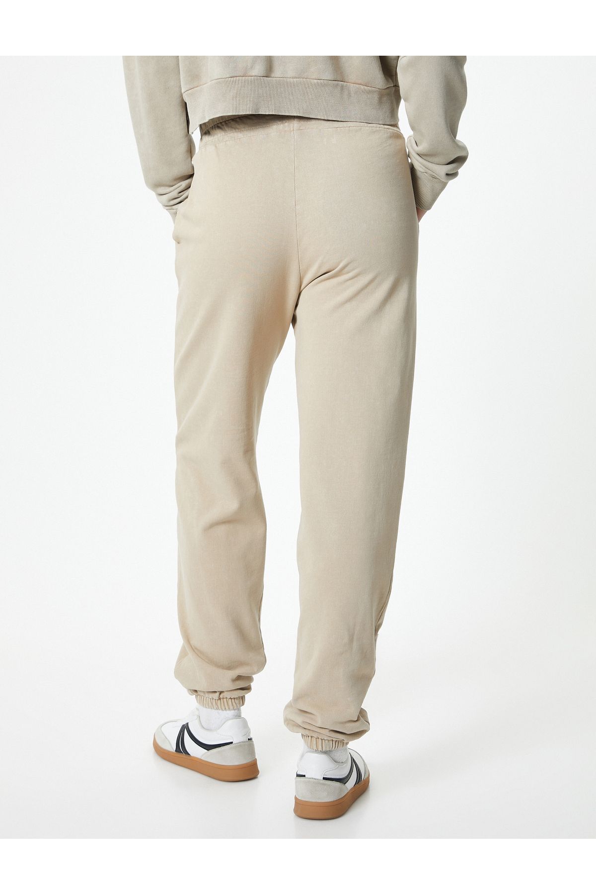 Koton-Comfortable Fit Jogger Sweatpants - Faded Effect and Quarter Pockets 4