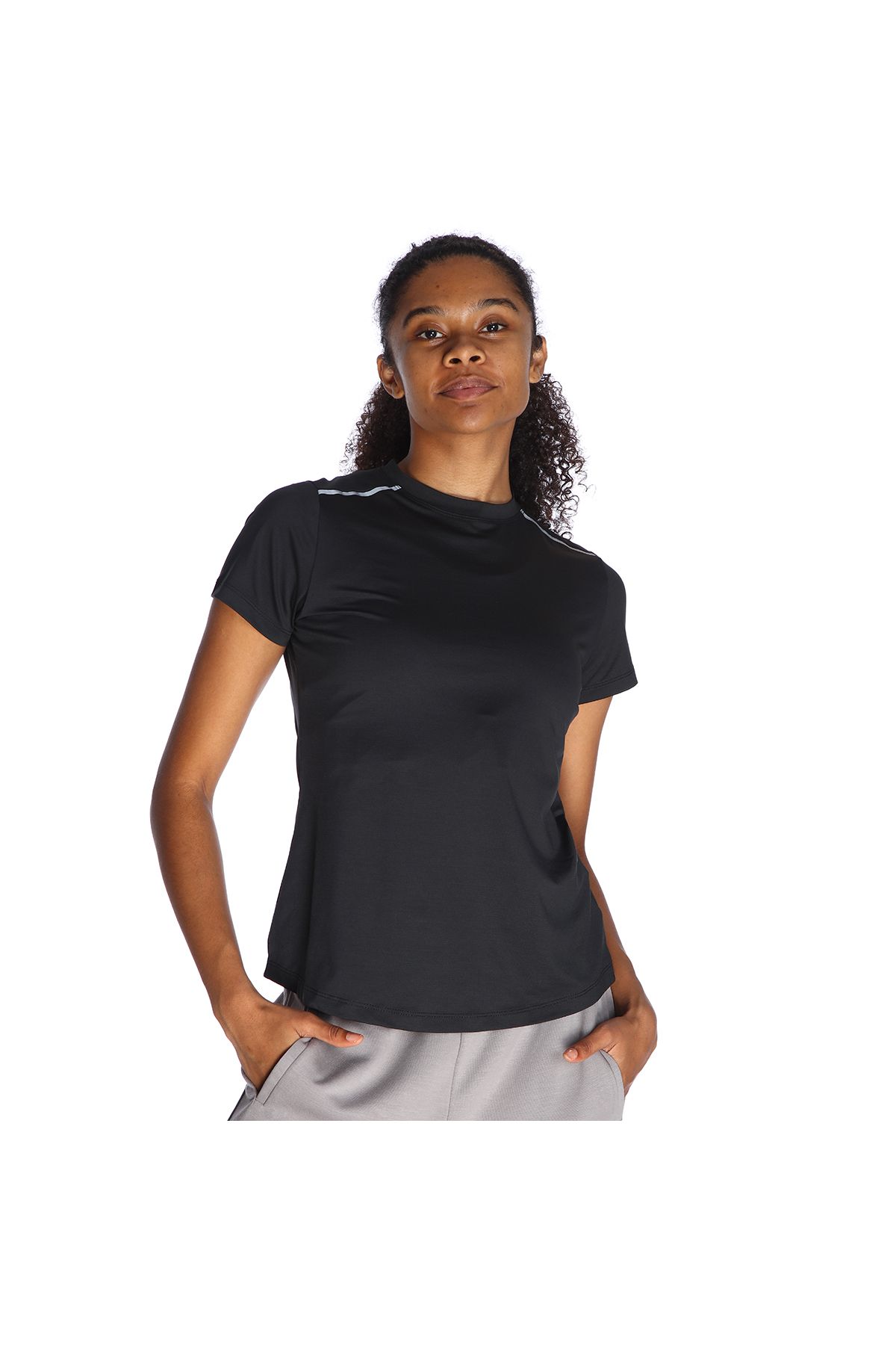 Sportive-Tricou negru casual pentru femei Cuore 23KKTP18D02-SYH 4