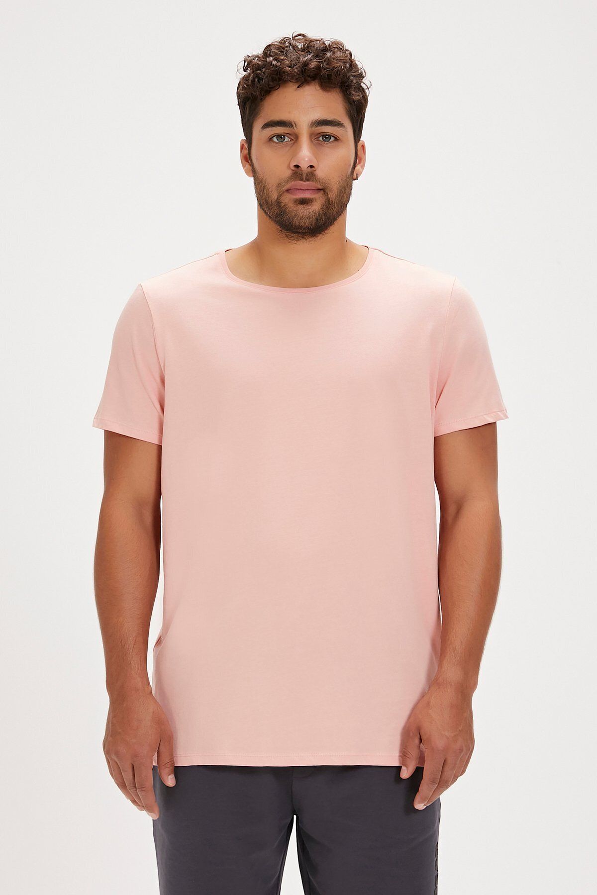 Bad Bear-Major Pink Basic Men's T-Shirt 4