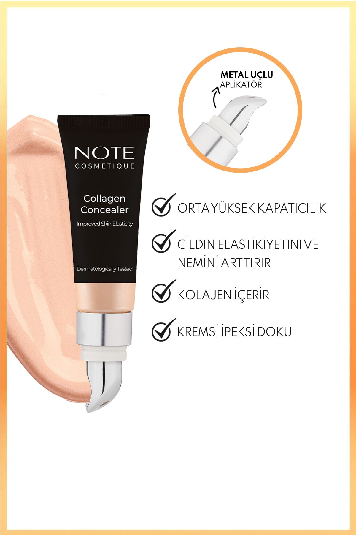 NOTE-Collagen Concealer Spf 20 - under Eye Concealer with Collagen Content, 01 Light 2