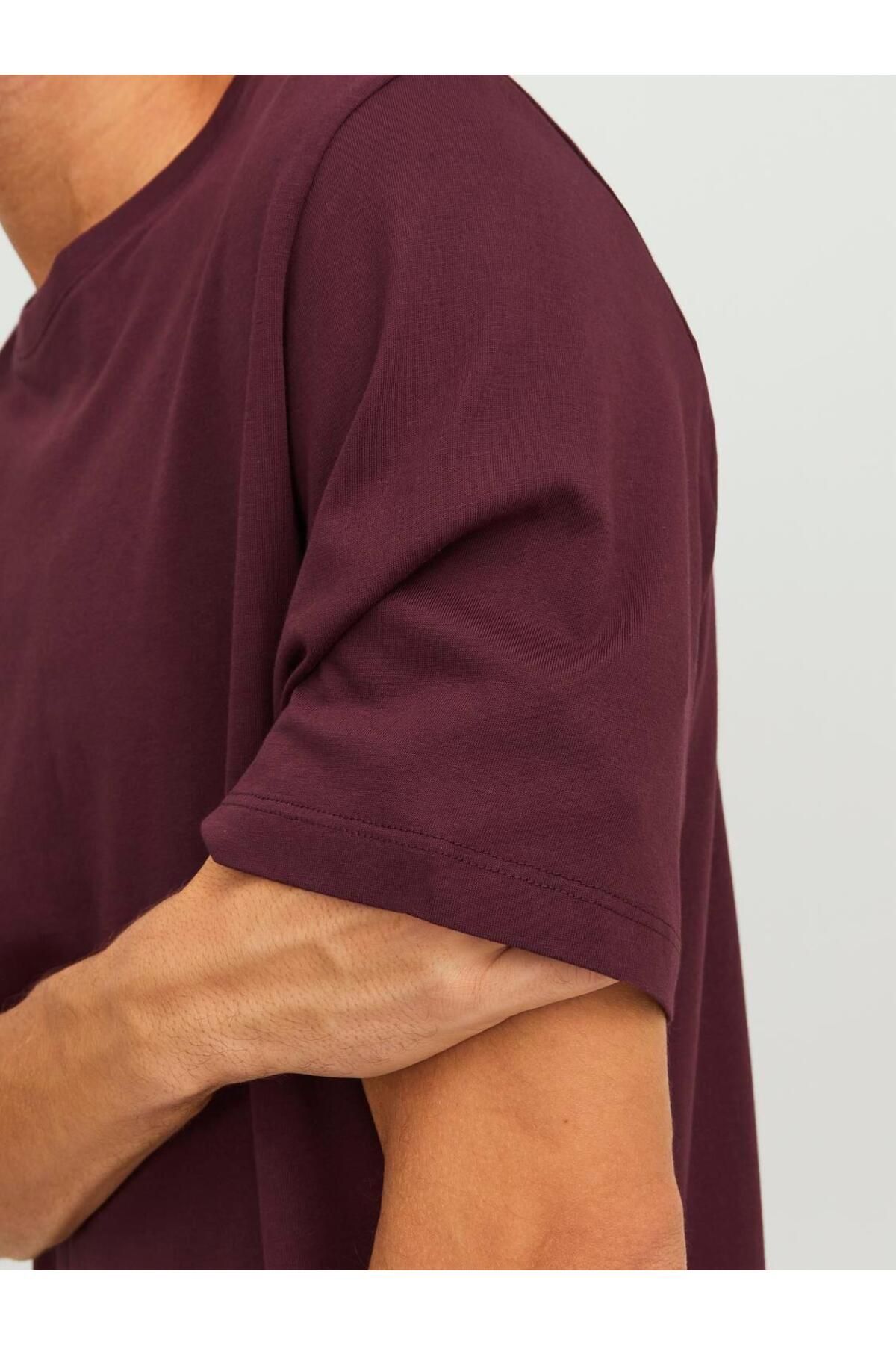 تی شرت قرمز مردانه Jack Jones یقه O neck Noos jones Jjeorganic Basic Tee Ss 12156101 Jack & Jones