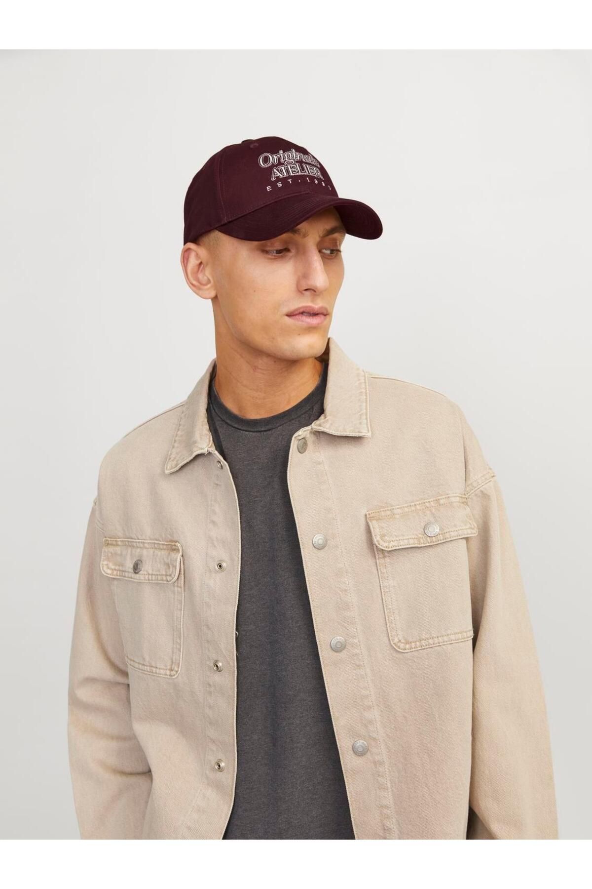 Jack & Jones-Jactrue Baseball Cap - Noos Ln 12263304 , Vineyard Wine Color 2