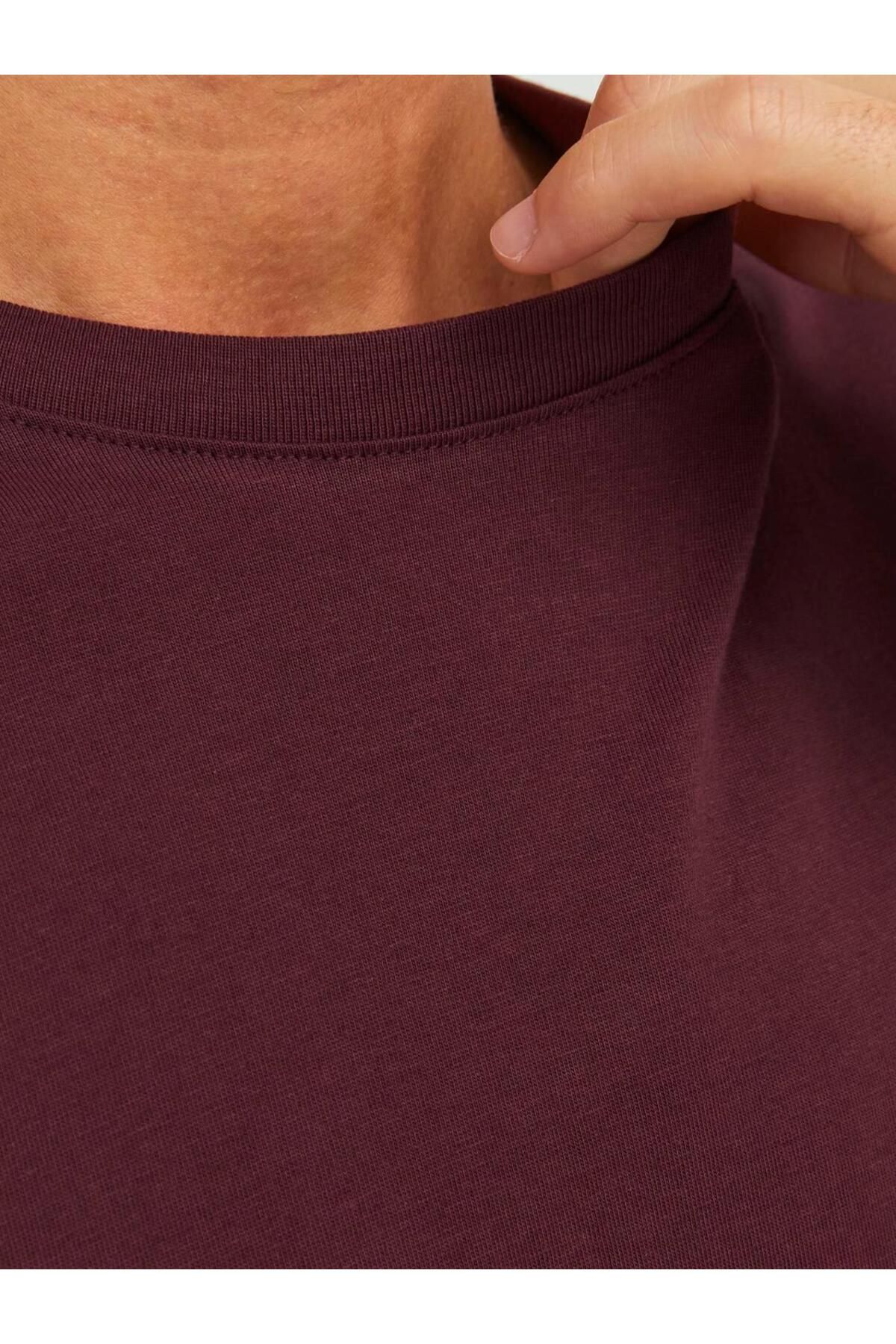 تی شرت قرمز مردانه Jack Jones یقه O neck Noos jones Jjeorganic Basic Tee Ss 12156101 Jack & Jones