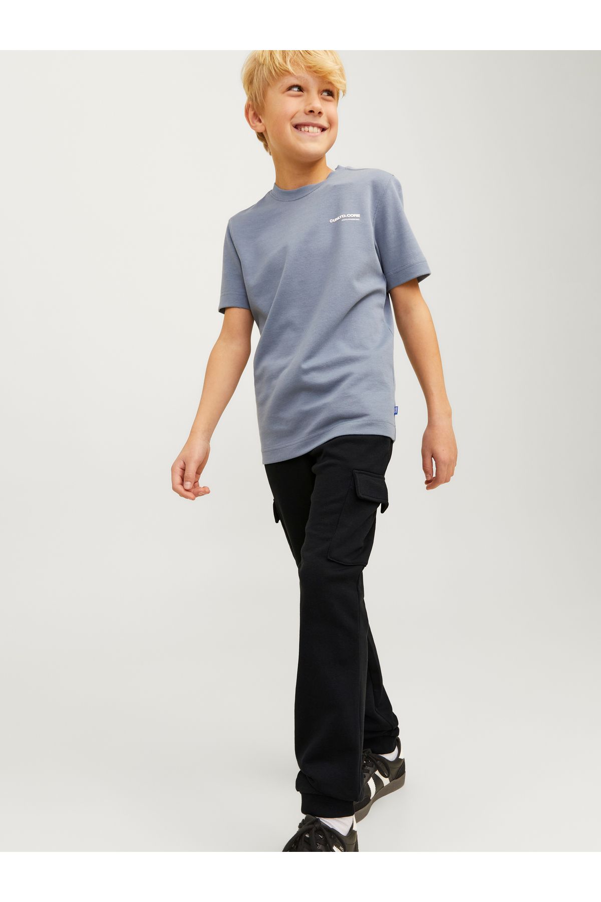 Jack & Jones-Jpstgordon Jjbradley - Black Cargo Panel Noos Jnr 12254214 2