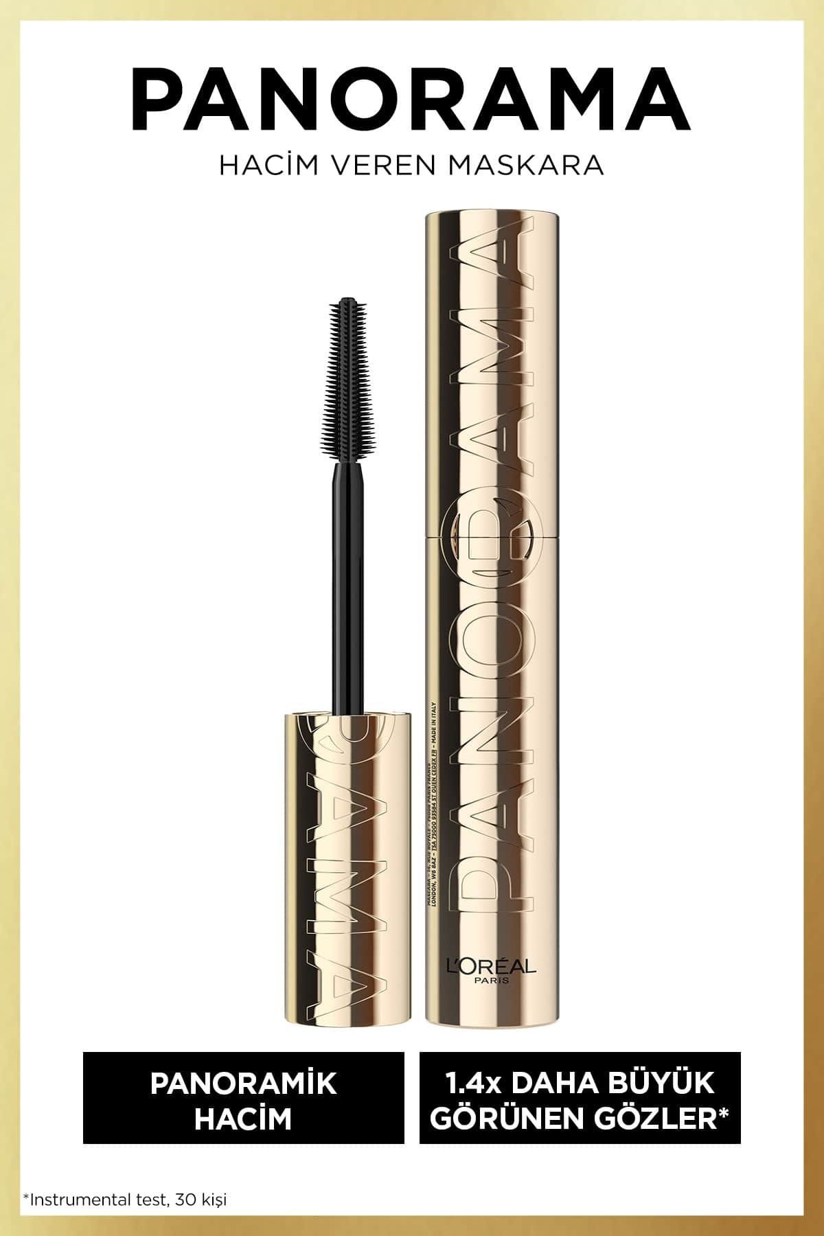ست آرایش خط چشم مینی ریمل حجم دهنده Panorama Black & Paradise Le Khol L'Oreal Paris