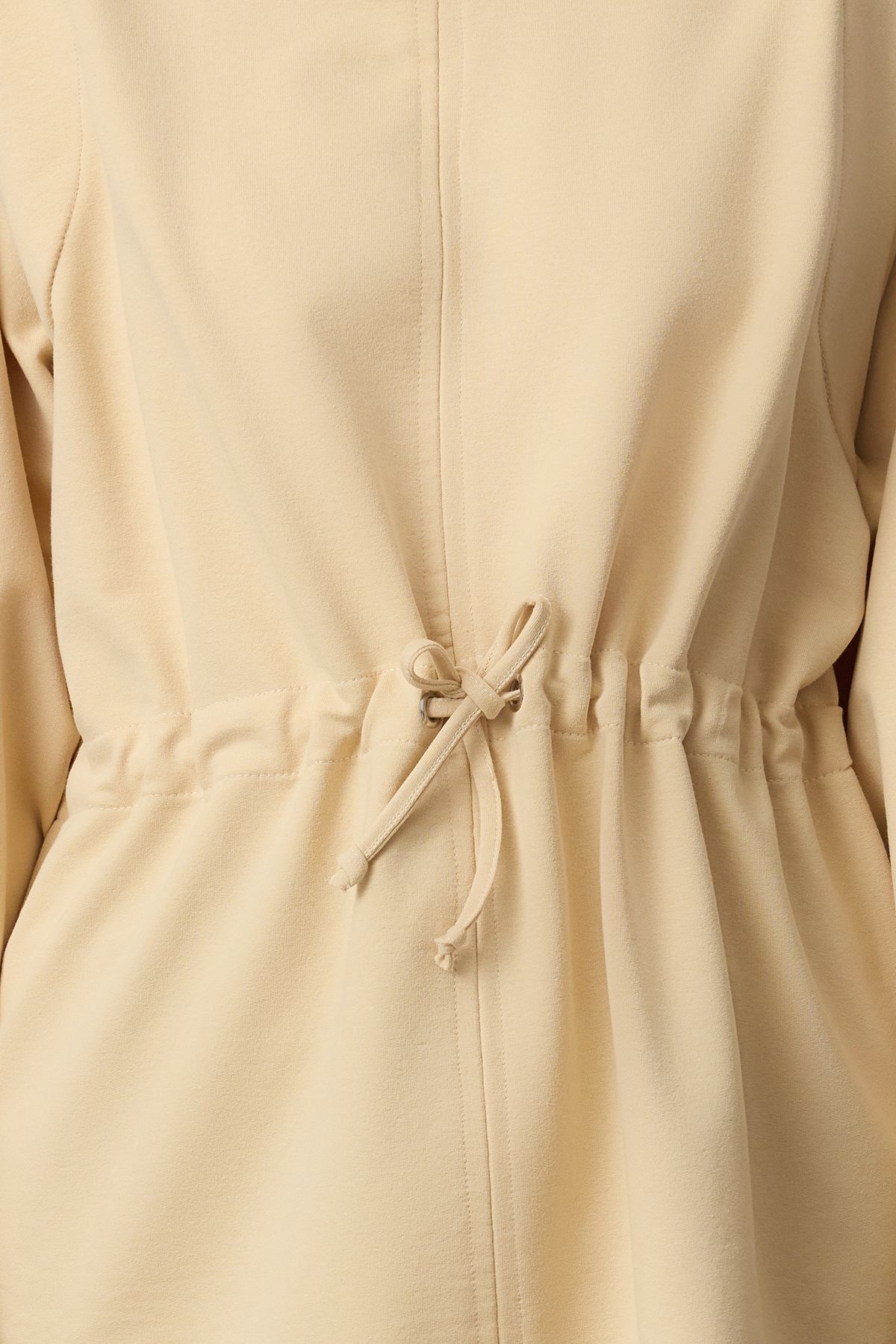 Edit by Trendyol-Beige Lace Detailed Comfortable Fit Knitted Sweatshirt Tedaw25Tw00001 3
