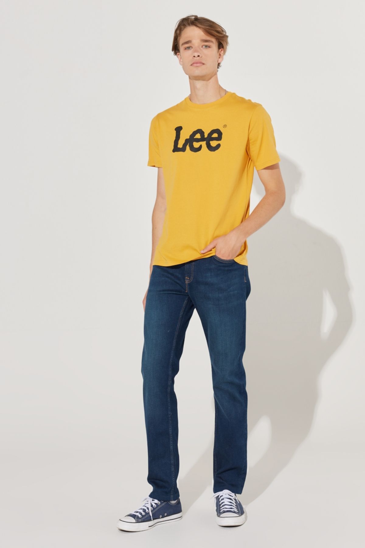Lee-Rider Slim Fit Slim Fit normální pas Flexibilní džínové kalhoty 4