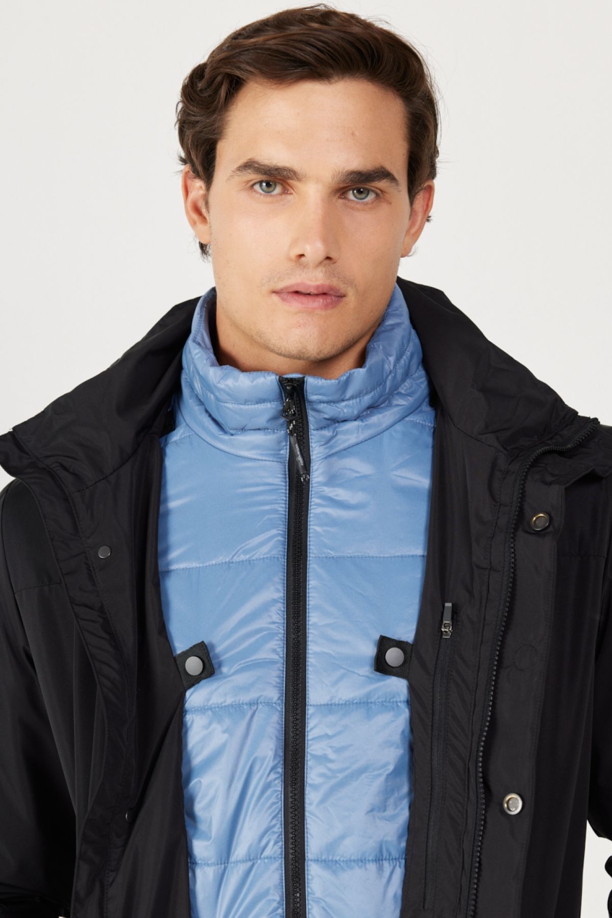 کاپشن مشکی مردانه سیاه جلیقه پارکا مونت W232281001 پوست Wrangler