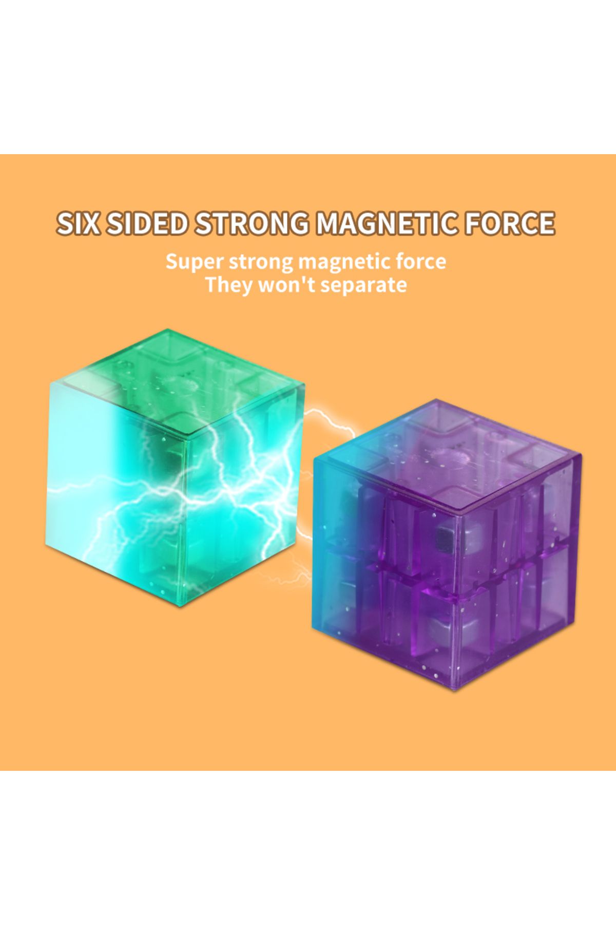 supstem-16PCS Magnetic Building Blocks Children Removable 3D Magnet Cube Blocks Set Fidegt Toys for Kids ... 5