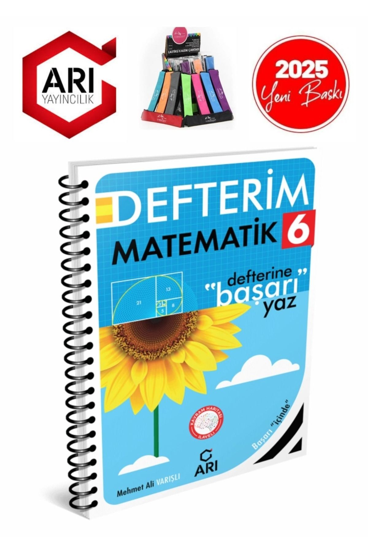 Arı Yayıncılık 2024-2025 Müfredat 6.Sınıf Matematik Konu Anlatımlı Defter+Cambridge Kalemlik