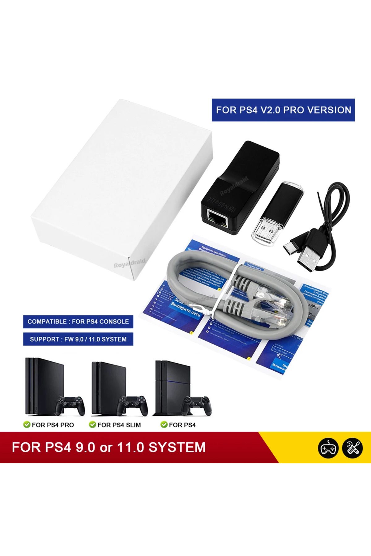 Choice-V2.0 One Key JB Tool USB Adapter For PS4 FW 9.0 11.0 System PPPwn Dongle Receiver Activator For P... 2