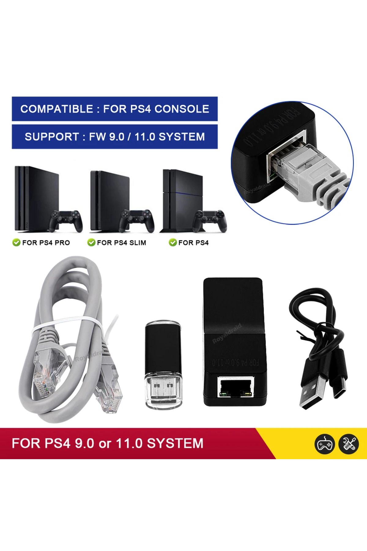 Choice-V2.0 One Key JB Tool USB Adapter For PS4 FW 9.0 11.0 System PPPwn Dongle Receiver Activator For P... 5