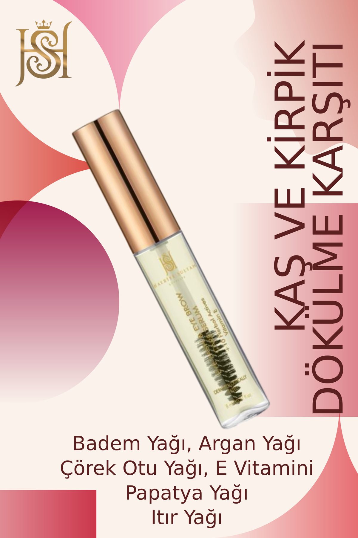 Hayriye Sultan Badem Yağı ile Kaş ve Kirpik Güçlendirici Serum