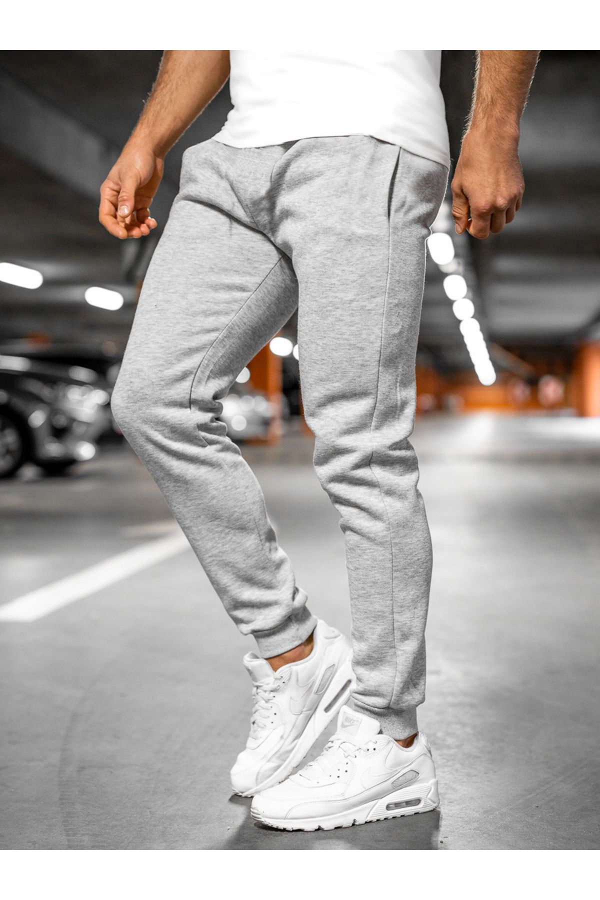 DEEPSENCE-Gray Slim Fit MEn's JoggEr SwEatpants - Cotton Slim Fit 1