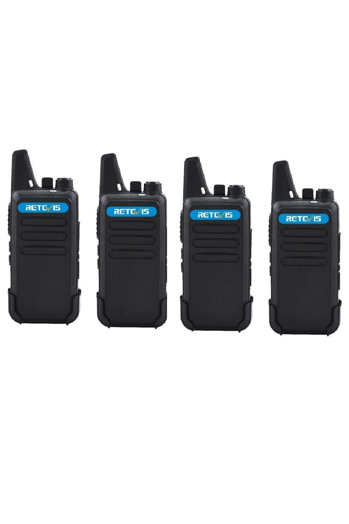 Retevis 4'lü Pmr 446 TÜRKÇE KONUŞAN El Telsizi Wln Kulaklık Hediyeli Telsiz Tam Takım 9 Parça Set
