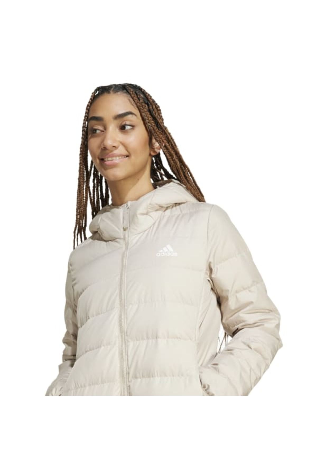 adidas-W Ess L D Ho J Model Women's Coat 5