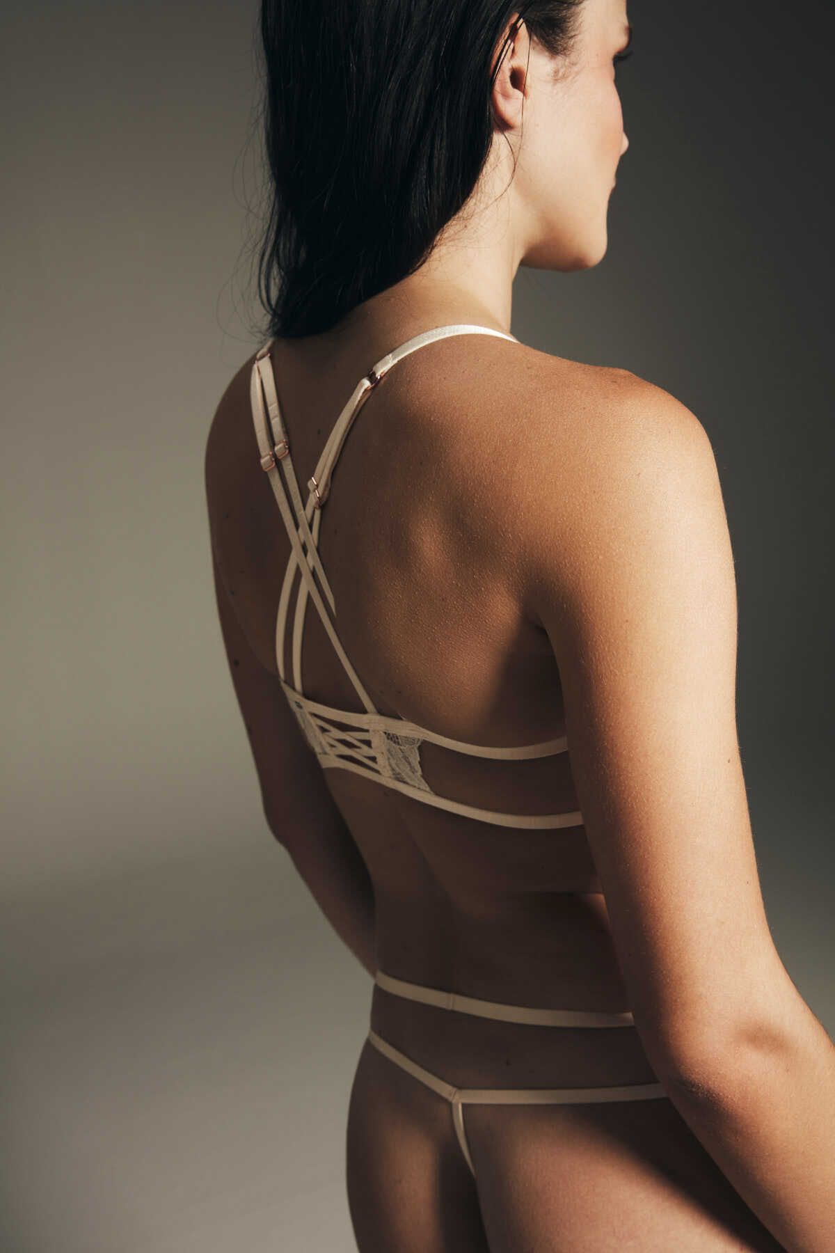 Penti-Ecru Fleur String Panties - Privee Collection 2