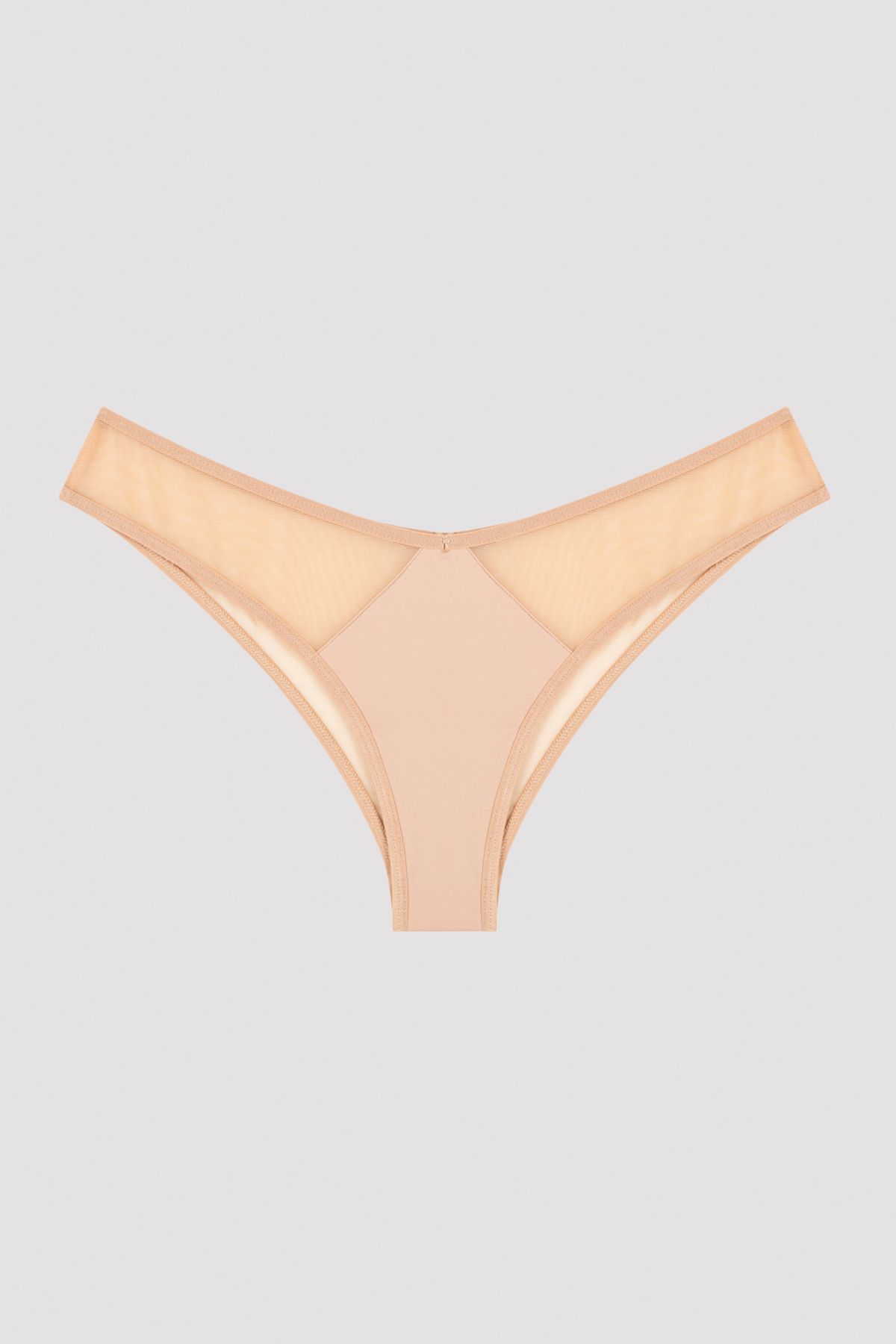 Penti-Chiloți brazilian semitransparenti de culoare bej 2
