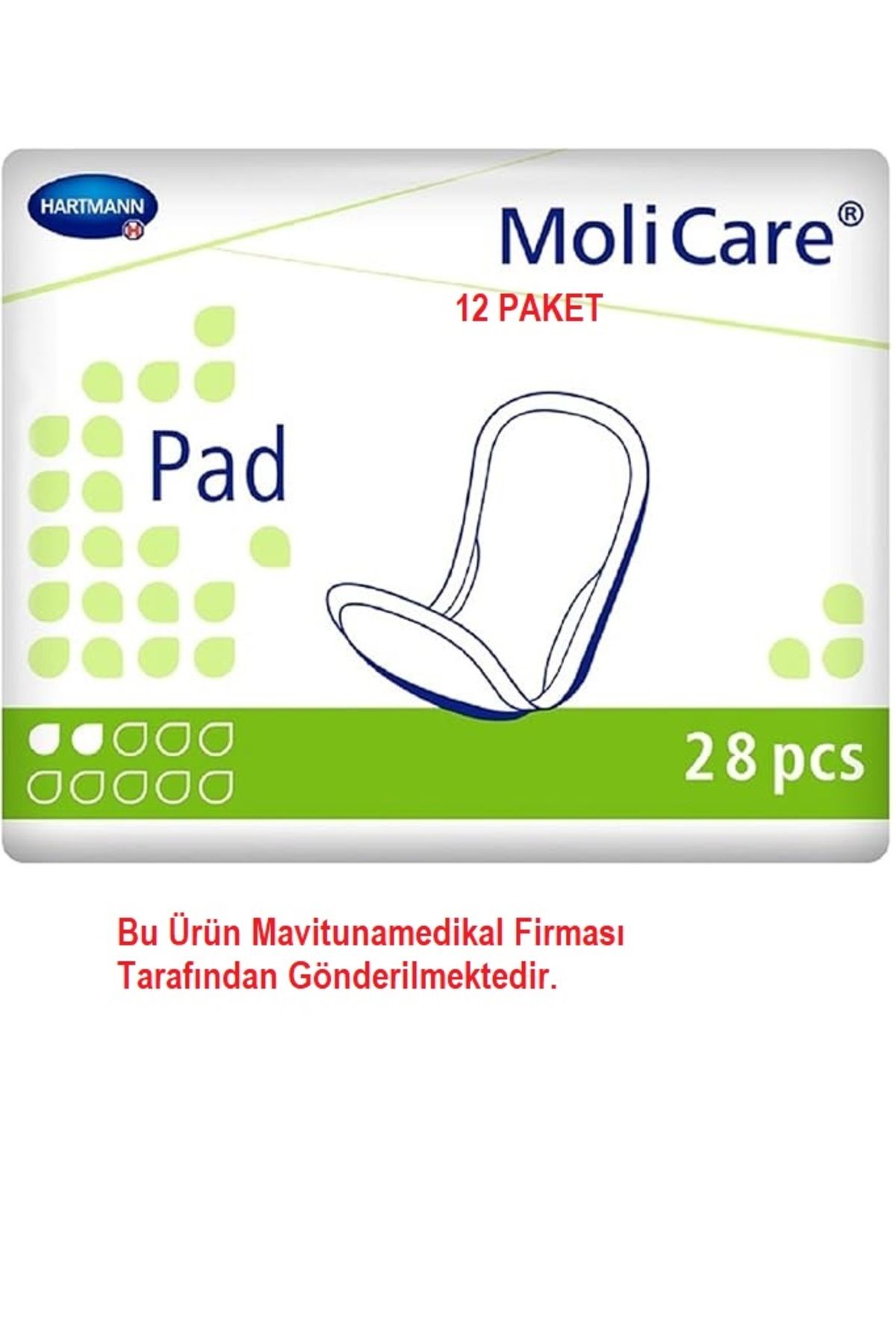 Hartmann Molicare Mesane Pedi 2D 12 Paket 28x12 Adet