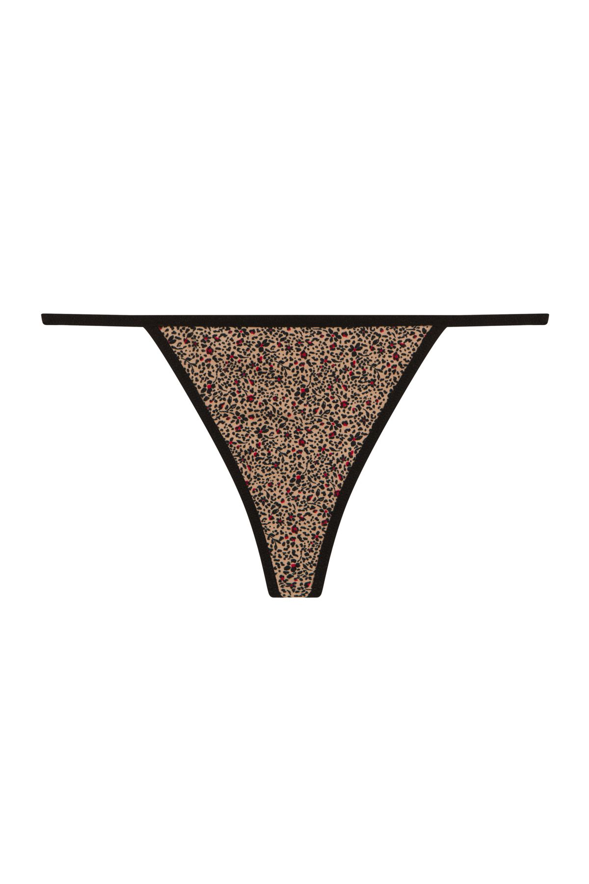 Leopard Floral 3lü String Külot - 4