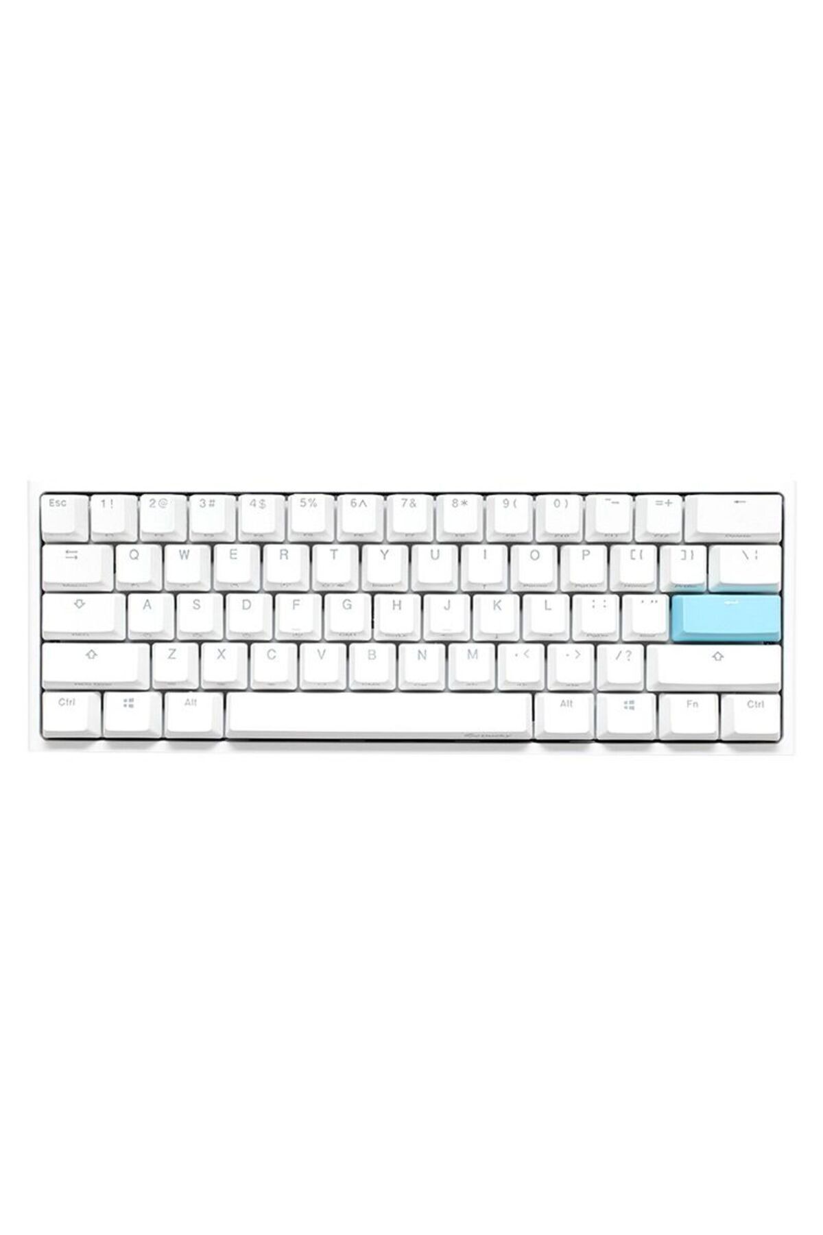 Ducky-One 2 Mini 60% White Brown Switch Arabic layout Mechanical Gaming Keyboard 1