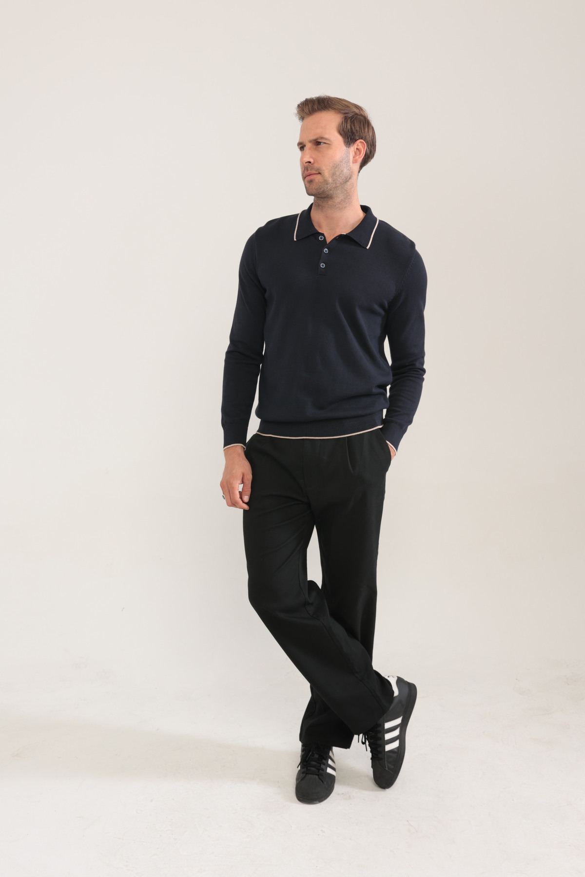 Give Way  Erkek Pamuk Triko Kazak (HEDİYE KUTULU) - Görsel 3