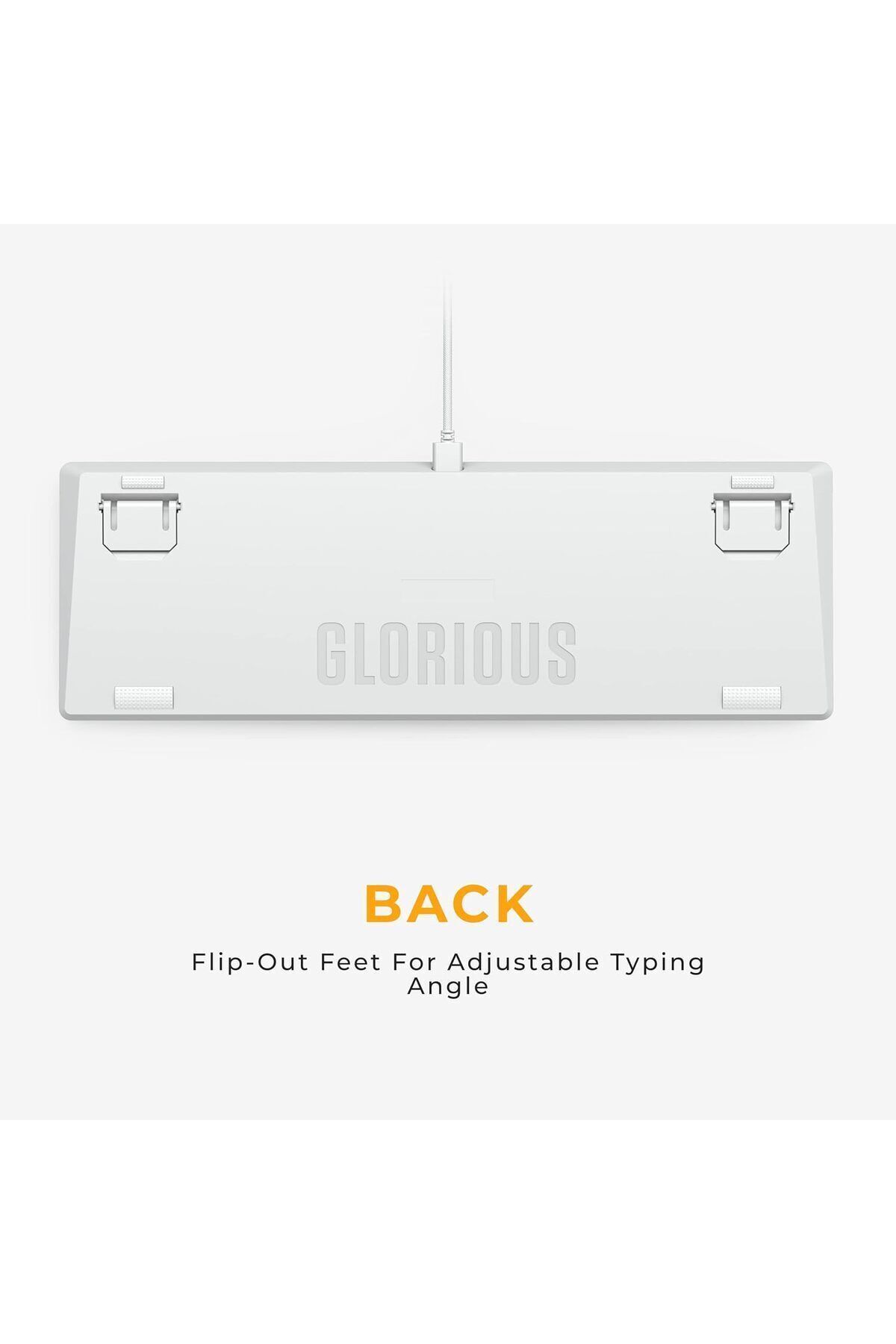 Glorious-GMMK2 RGB Mechanical 96% Gaming Keyboard - White 7