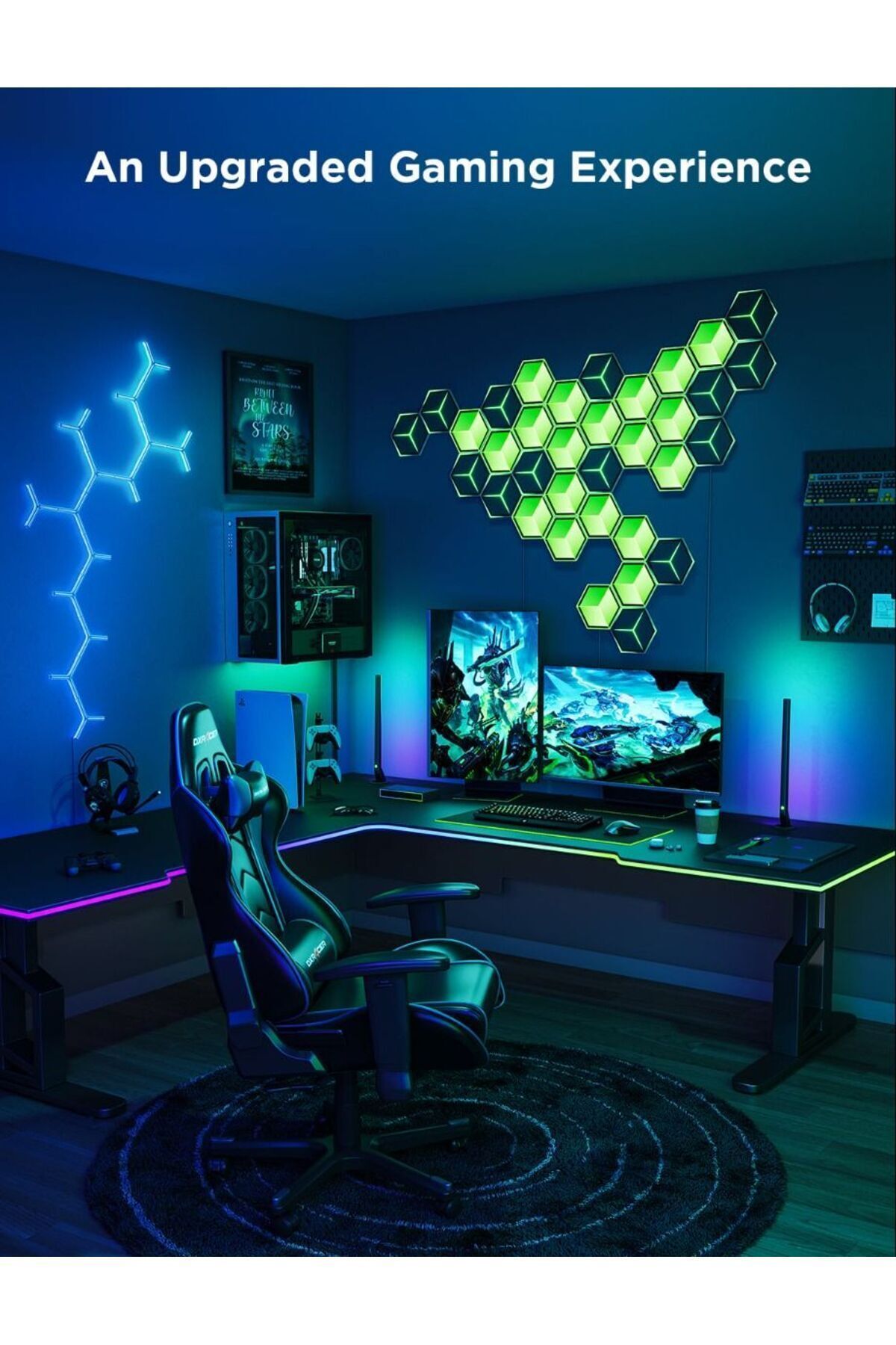 Goove-Govee Glide Hexagon Light Panels Ultra Meteor grey 7Pack 5