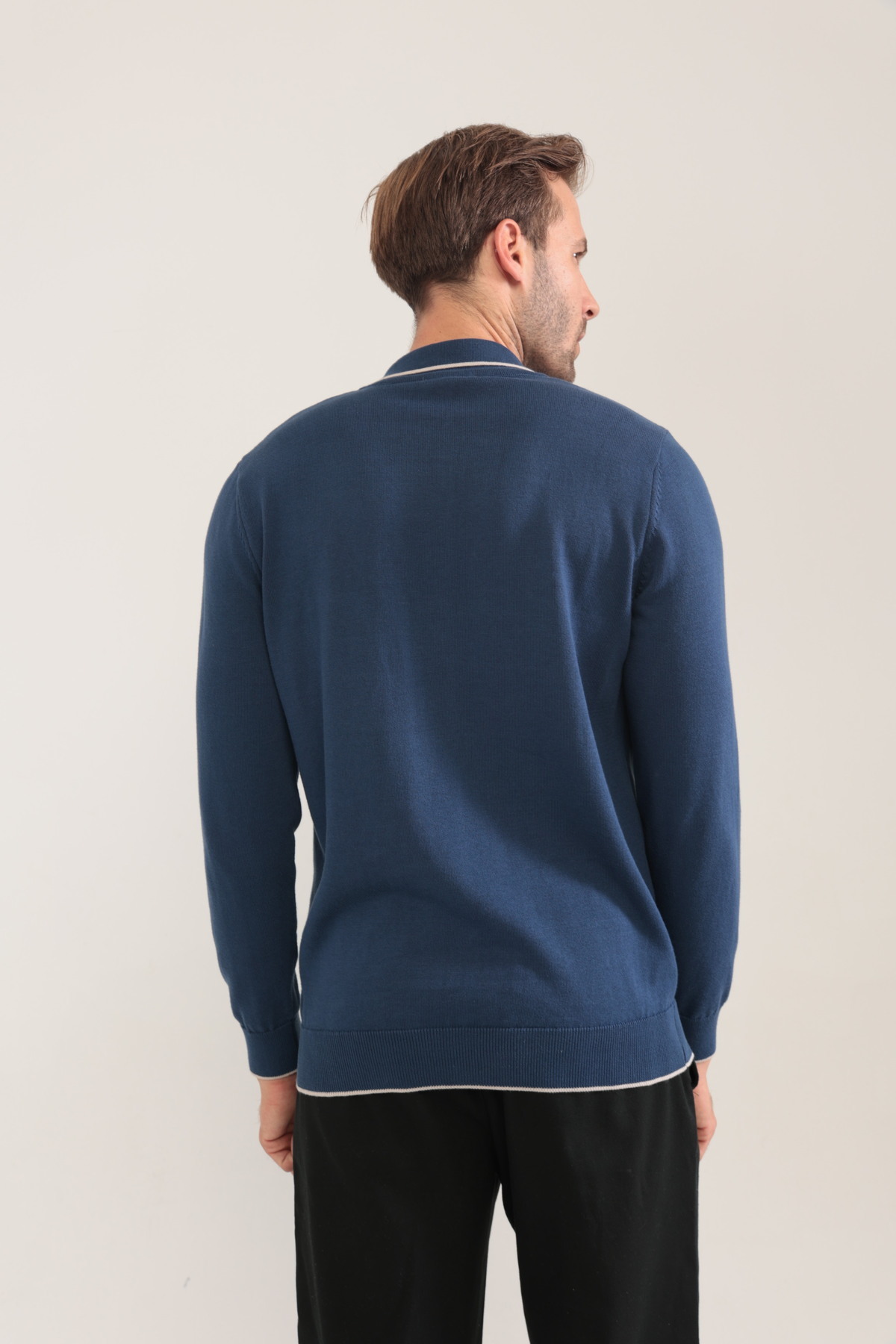 Give Way  Erkek Pamuk Triko Kazak (HEDİYE KUTULU) - Görsel 7