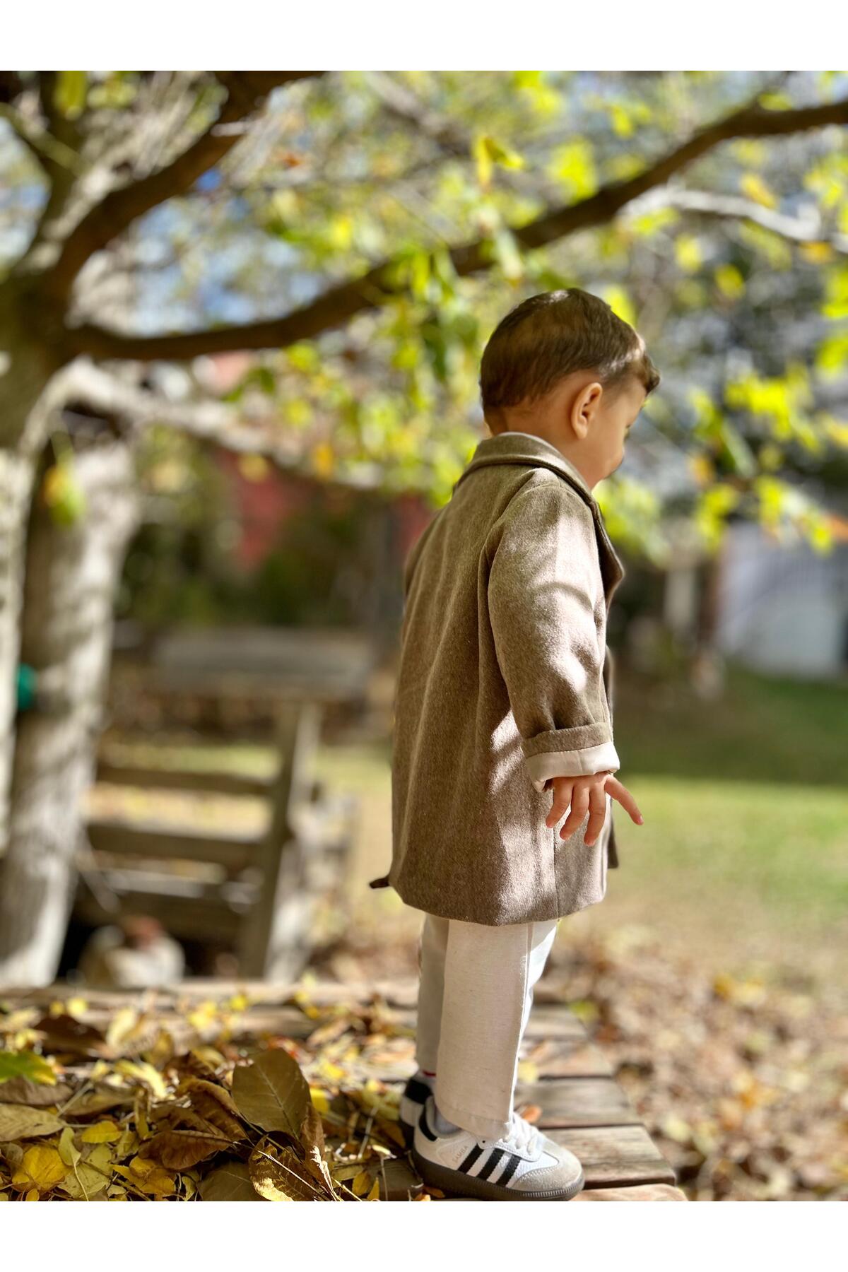 favorimkids Füme Kaşe Bebek Çocuk Kaban fotoğrafı 3 (önizleme)