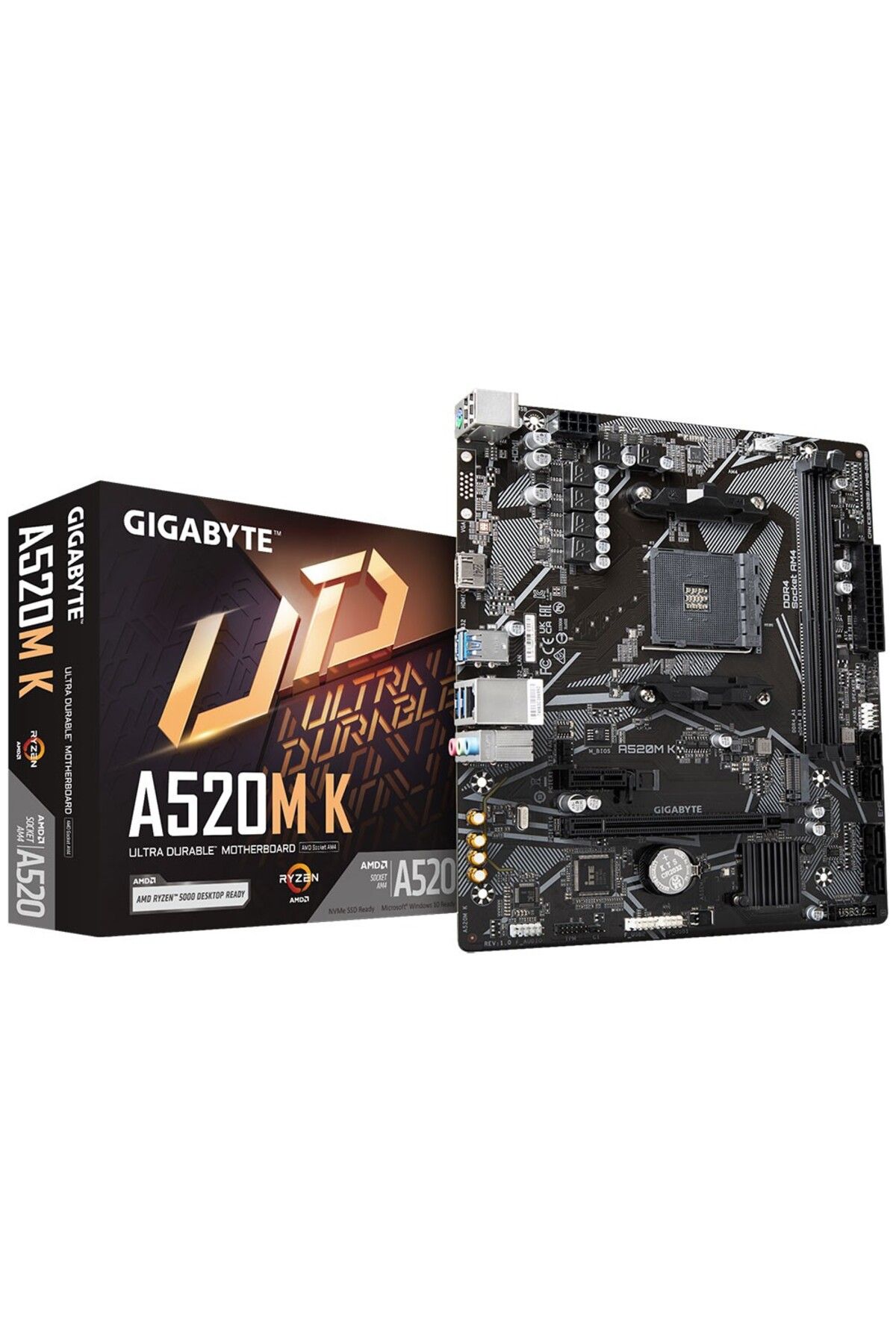 Gigabyte A520M K v2 DDR4 HDMI PCIe 16X v3.0 AM4 mATX